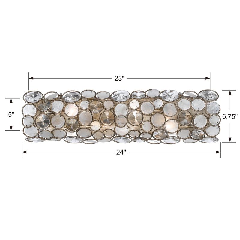 Palla 24 Inch 4 Light Bath Vanity Light by Crystorama