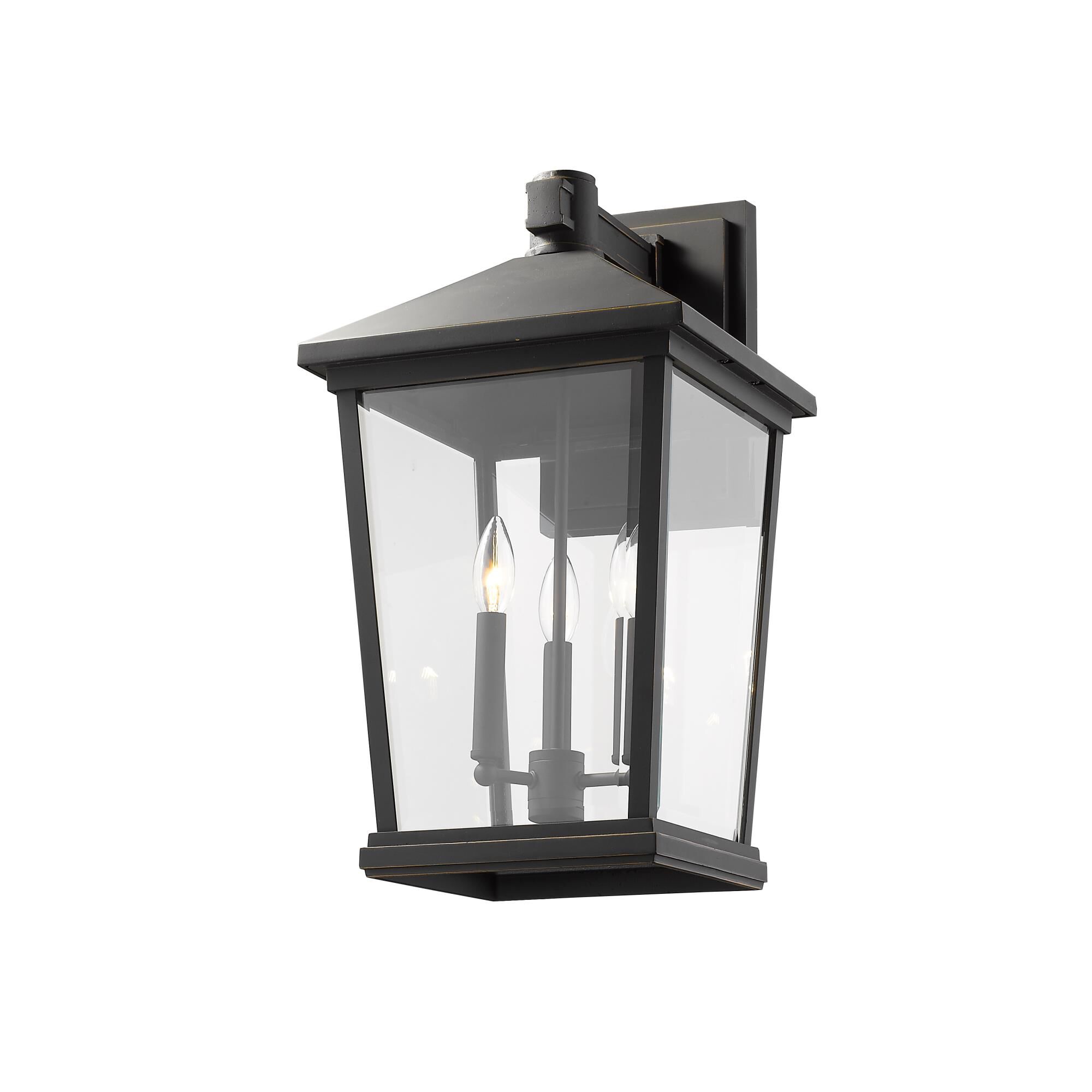Beacon 22 Inch Tall 3 Light Outdoor Wall Light by Z-Lite