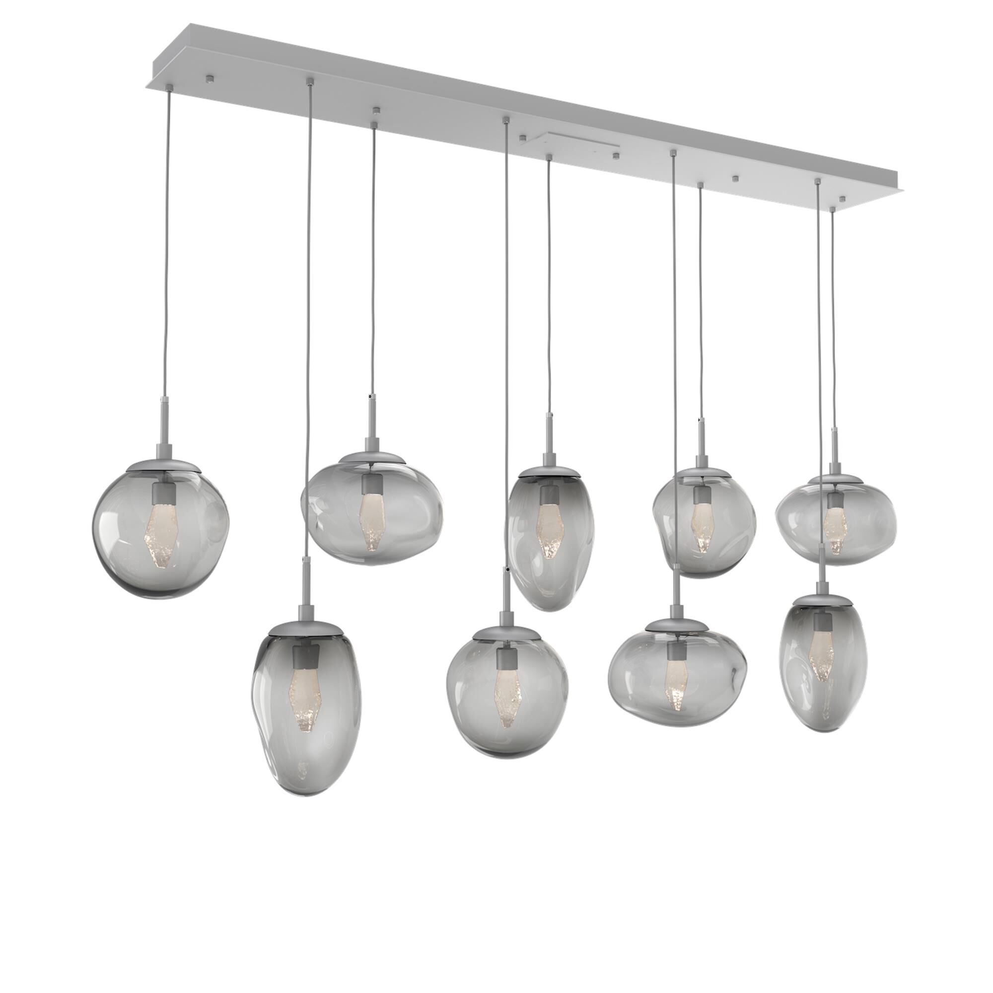 Shown in Classic Silver finish and Geo Inner And Smoke Outer glass