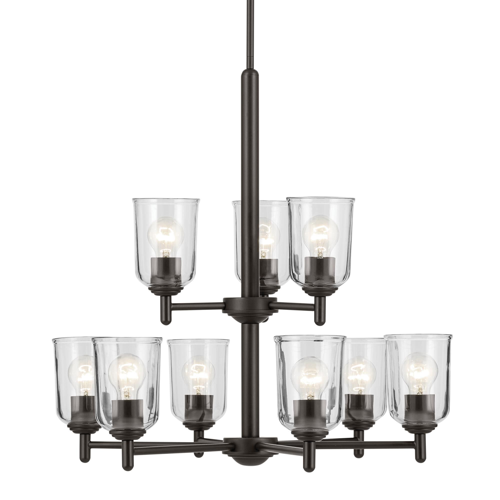 Shown in Olde Bronze finish and Clear glass
