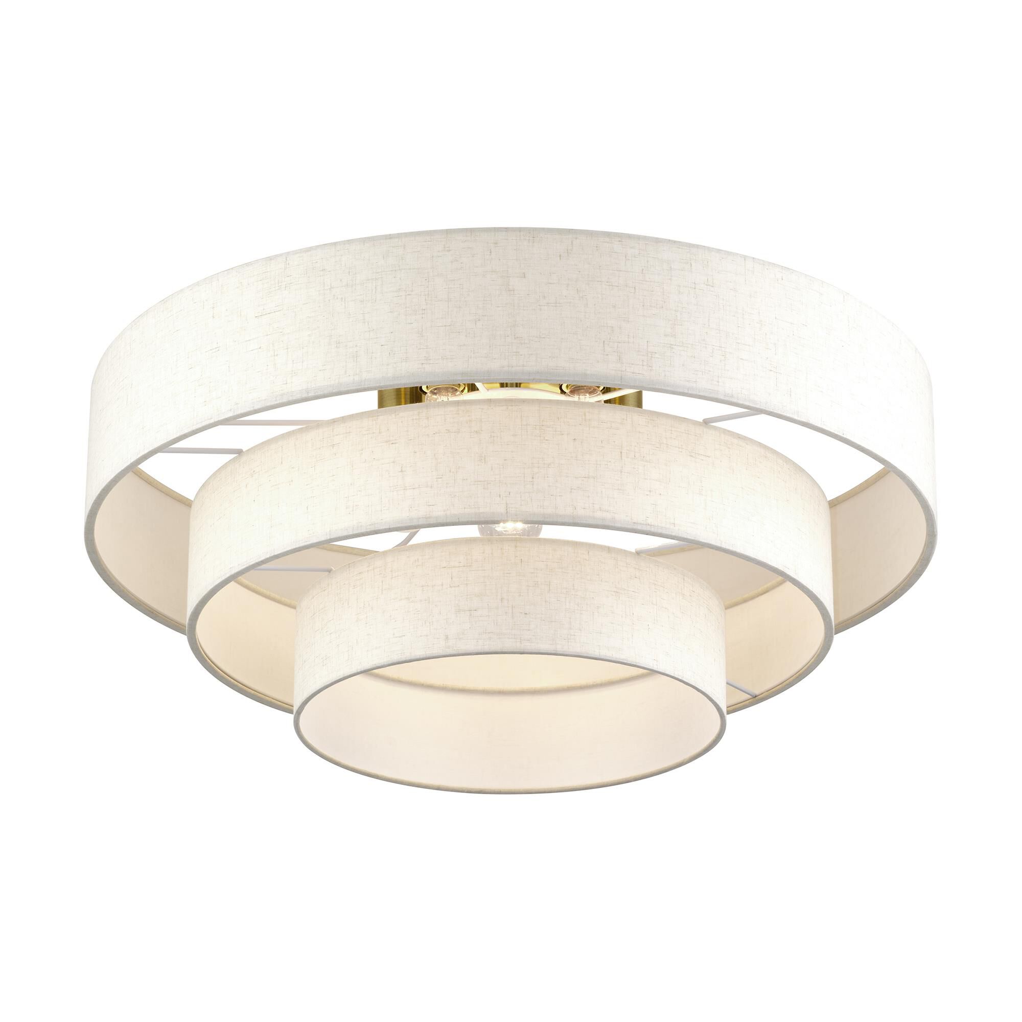 Manorwood 28 Inch Semi Flush Mount by Livex Lighting