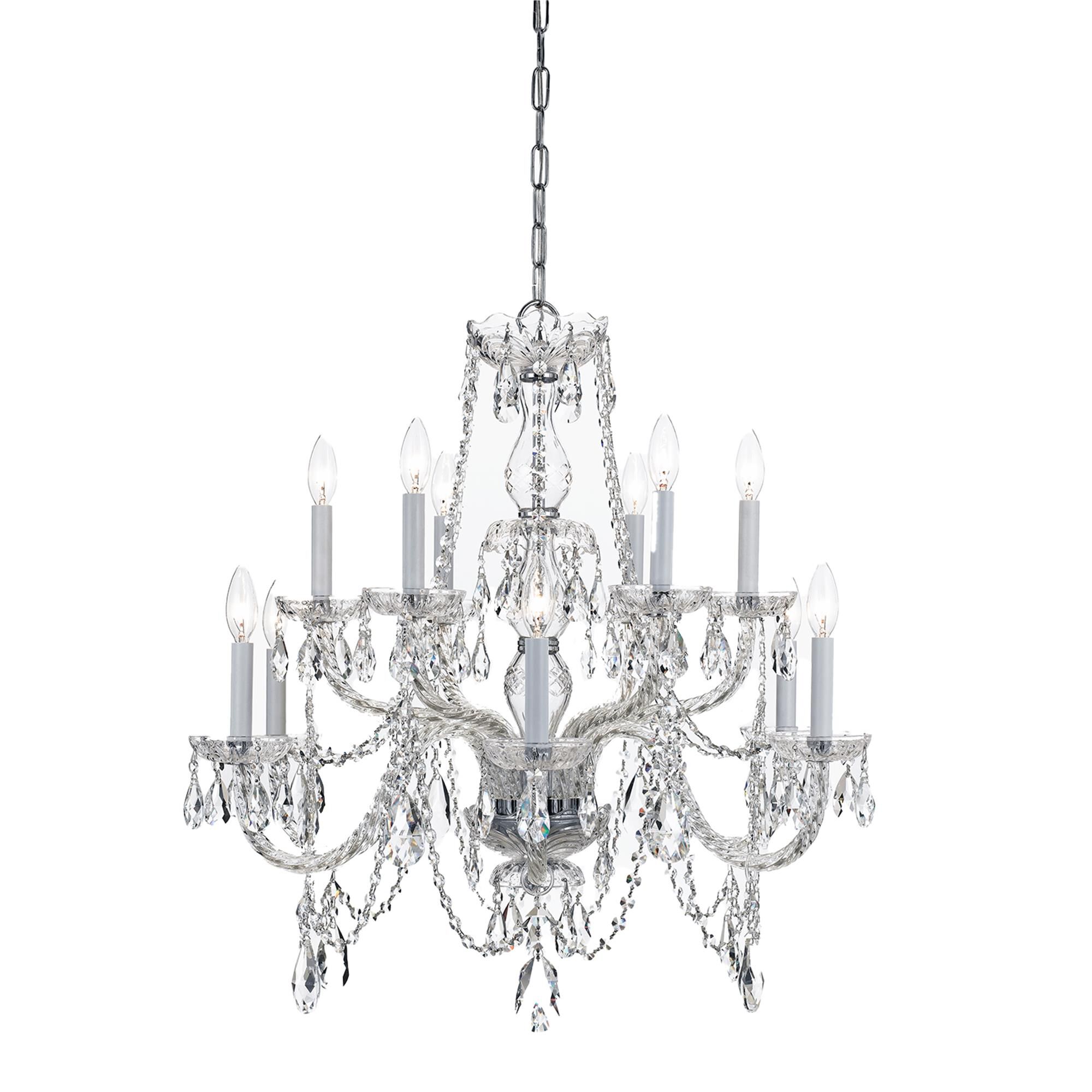 Traditional Crystal 31 Inch Chandelier,