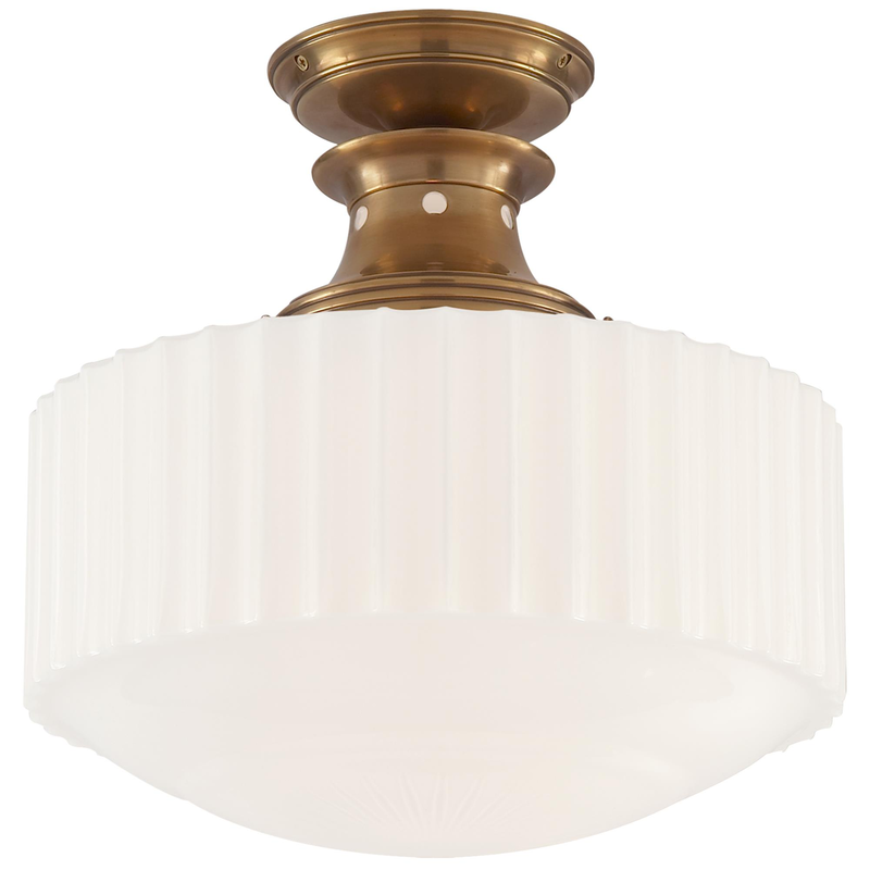 Thomas O'Brien Milton Road 14 Inch 1 Light Semi Flush Mount by Visual Comfort Signature Collection