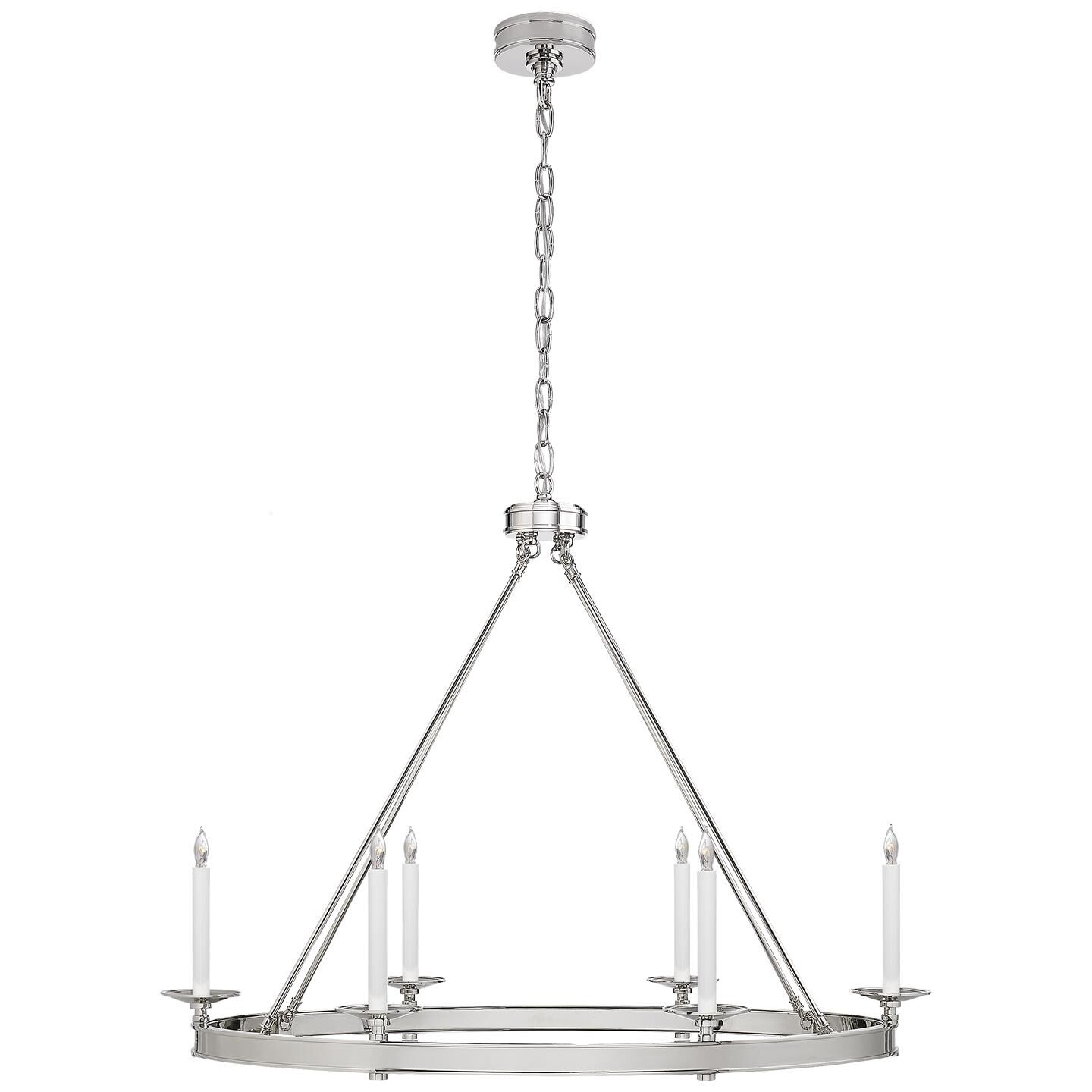 Chapman & Myers Launceton 39 Inch 6 Light Chandelier by Visual Comfort Signature Collection