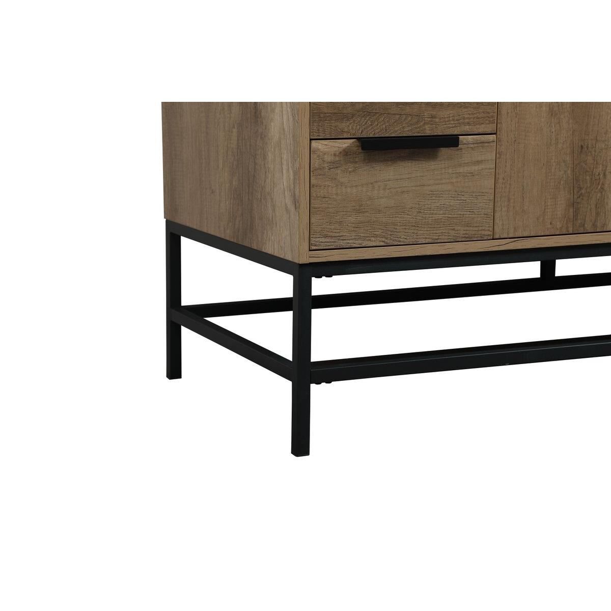 Shown in Natural Oak finish and Without Backsplash accent