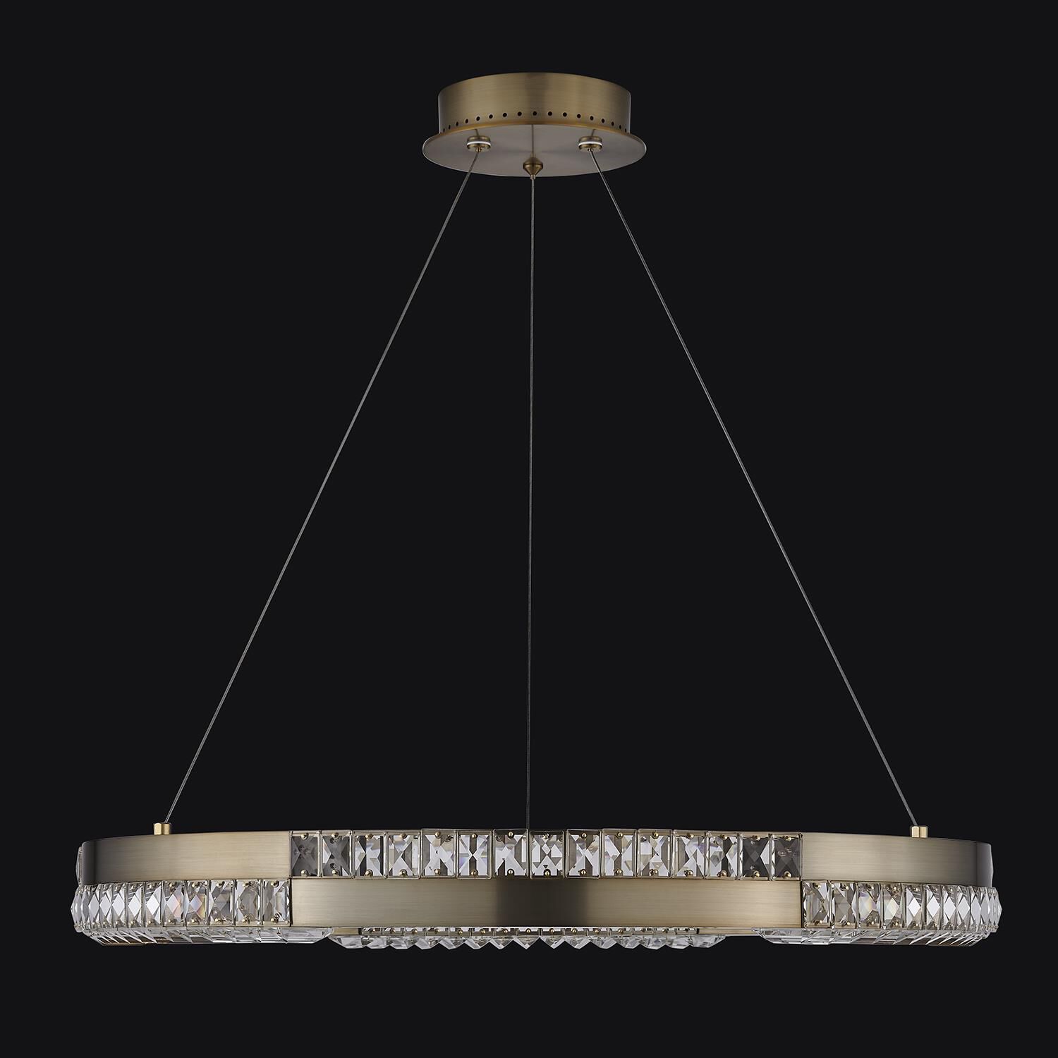 Shown in Winter Brass finish and Firenze Clear crystal