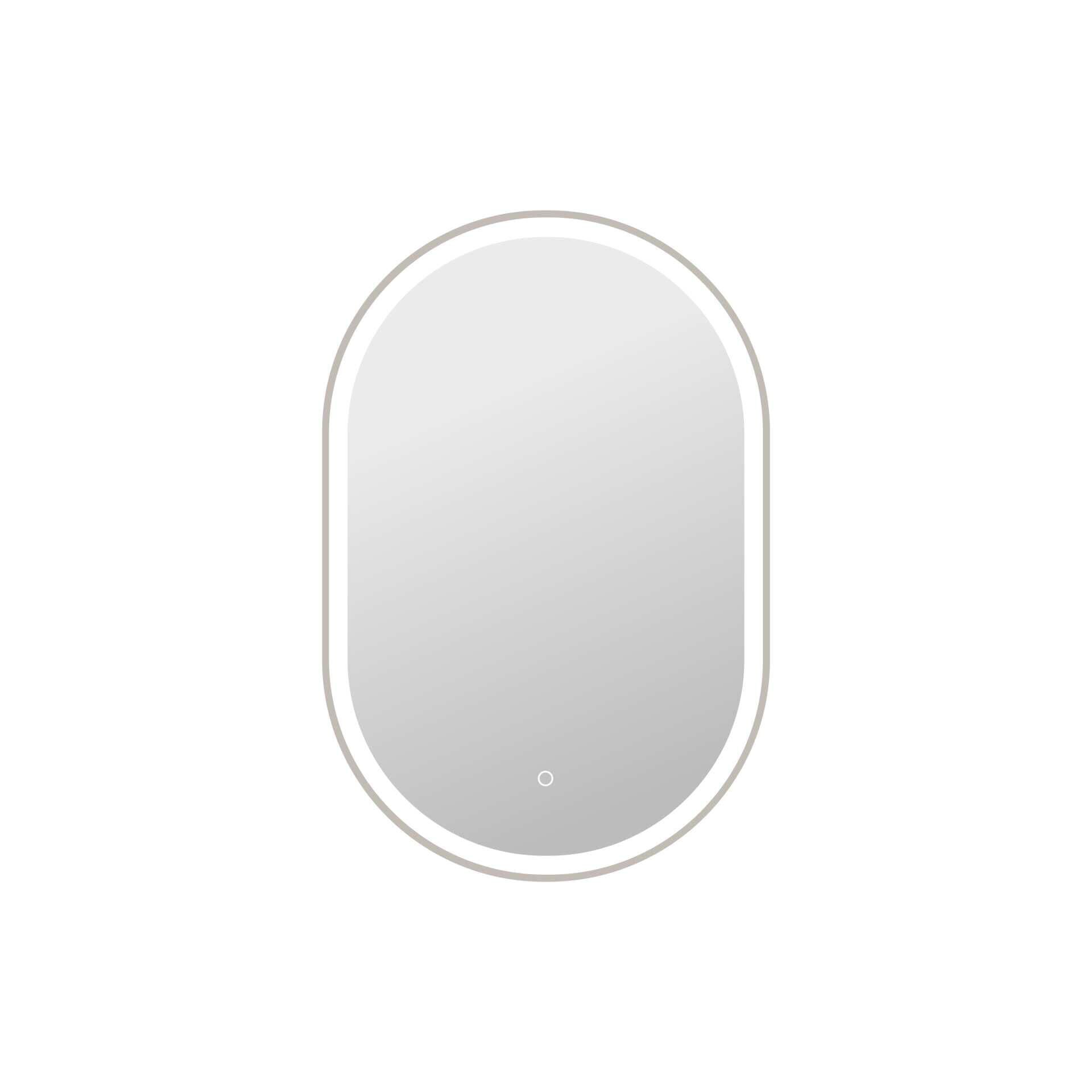 Harmoni 36 Inch Oval LED Lighted Mirror by Elegant Decor