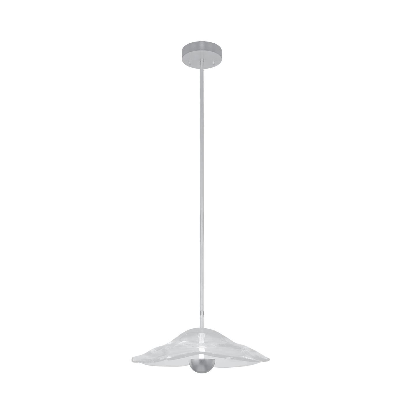 Shown in Silver finish and False crystal and True glass