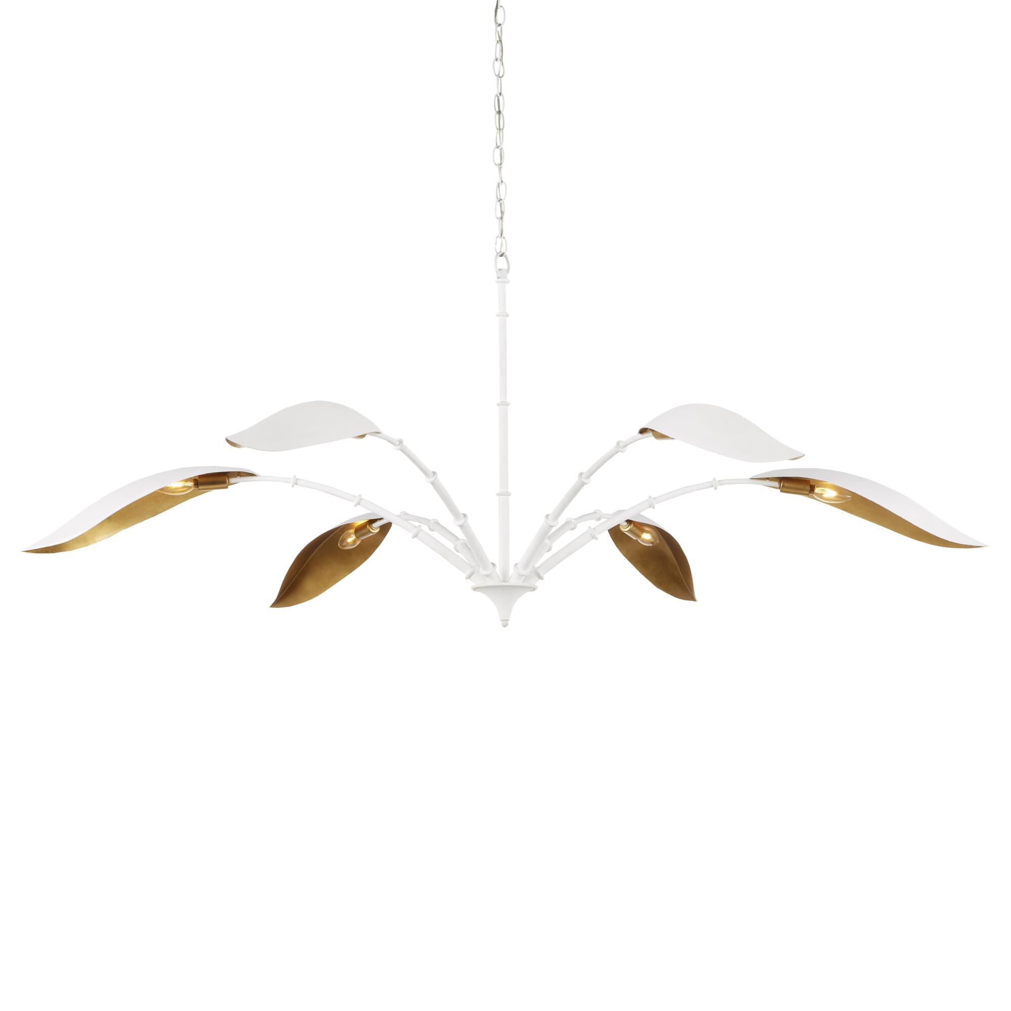 Yuriko 66 Inch 6 Light LED Chandelier by Currey and Company