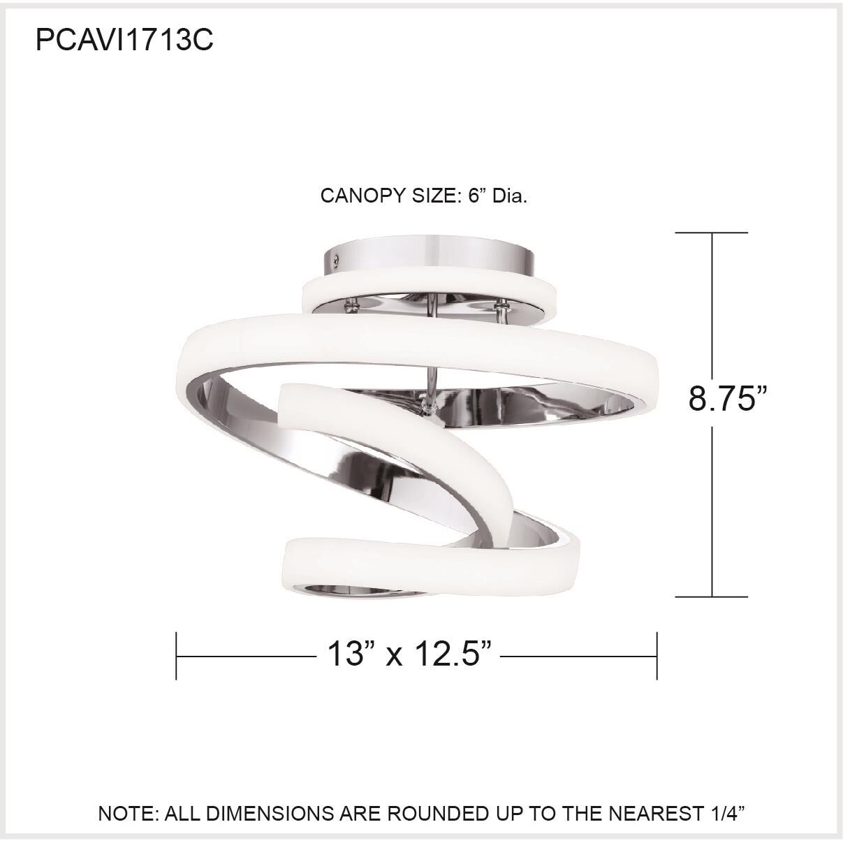 Shown in Polished Chrome finish