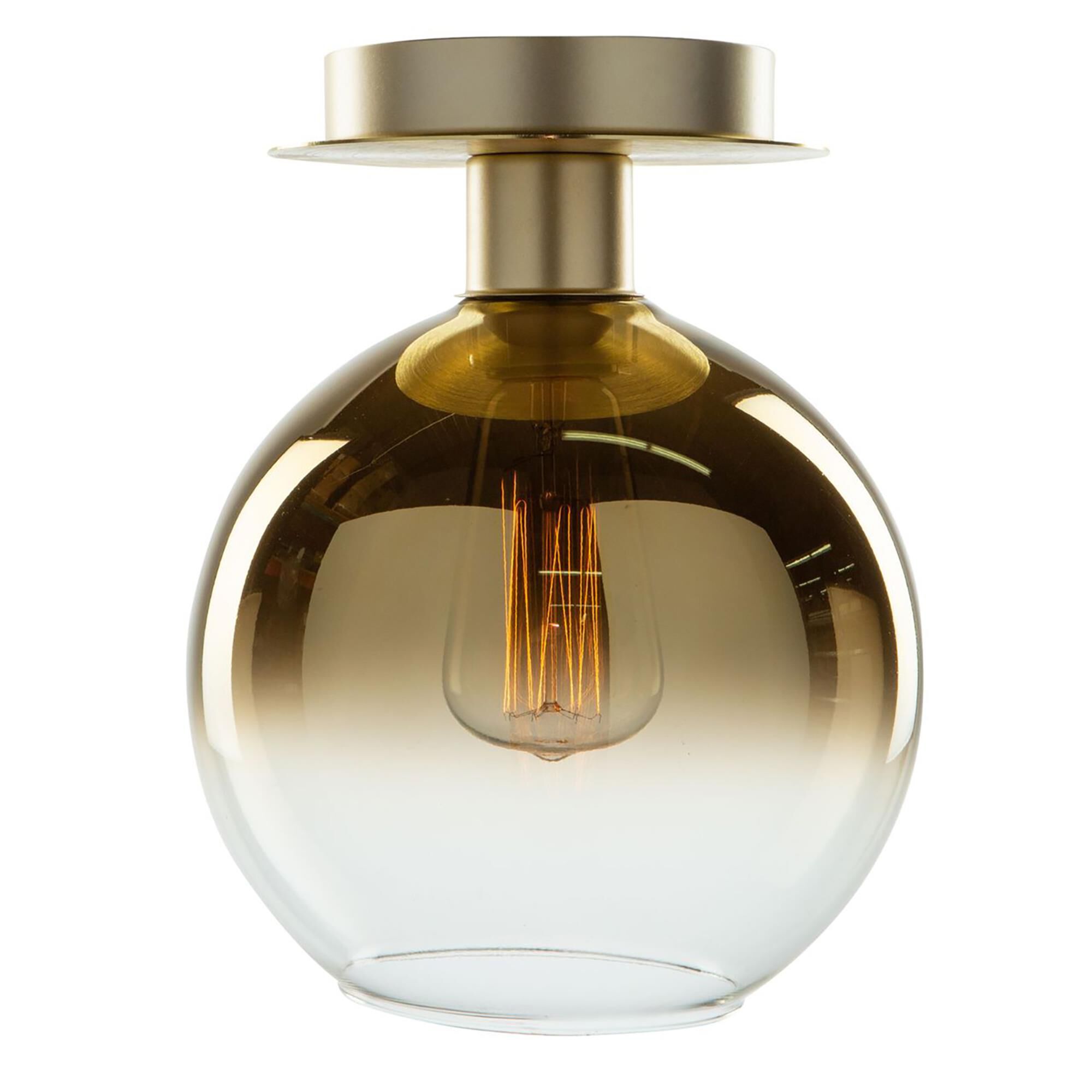 Steven Sabados (S&C) Morning Mist 7 Inch 1 Light Semi Flush Mount,