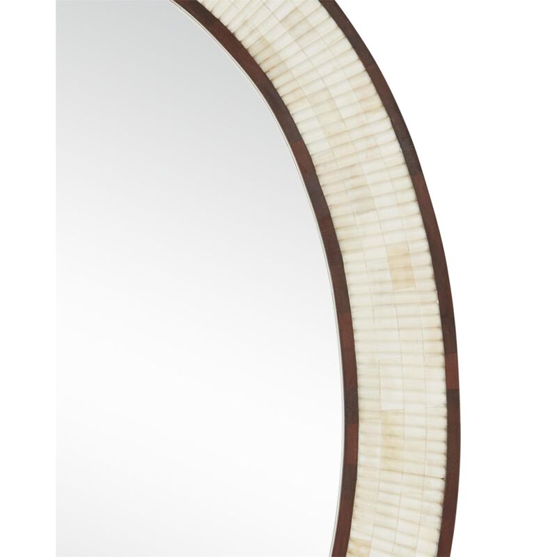 Andar Oval Mirror Decorative Mirrors by Currey and Company