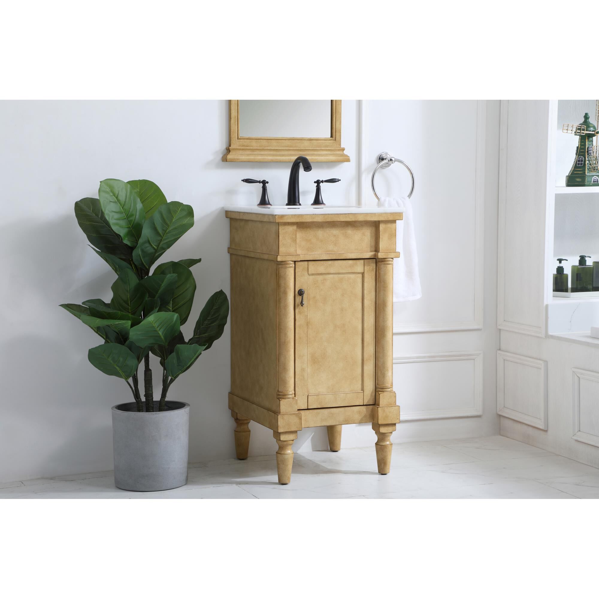 Shown in Antique Beige finish