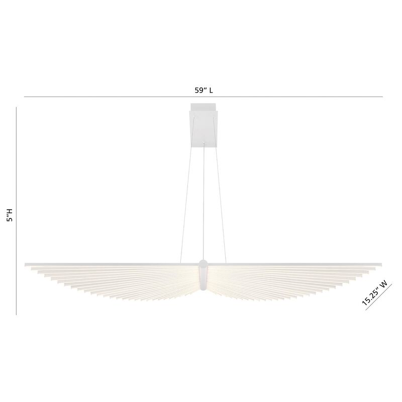 Seraph Large Linear Chandelier by Eurofase Lighting