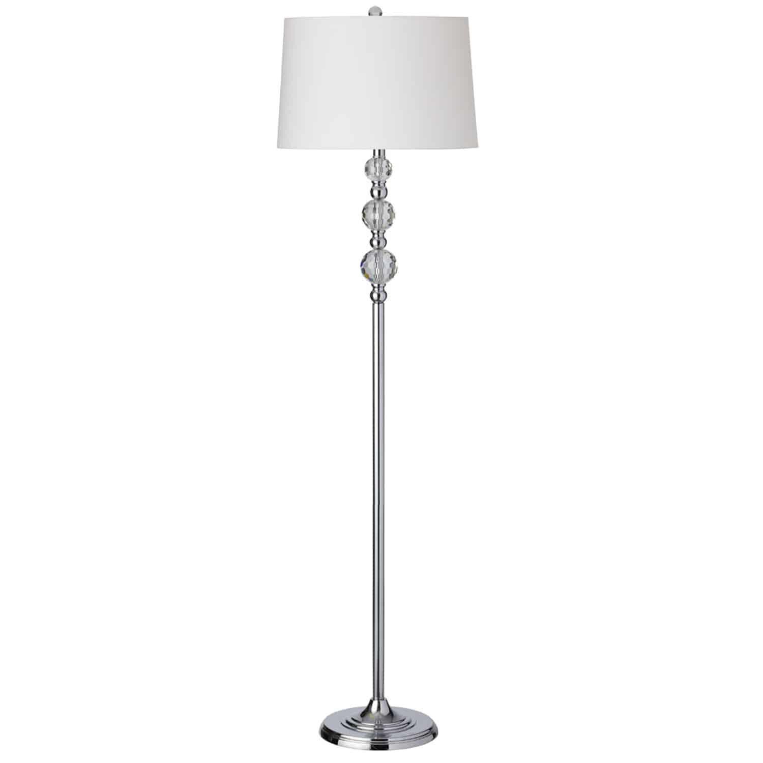 Shown in Polished Chrome finish and Optical crystal and Self Trim shade