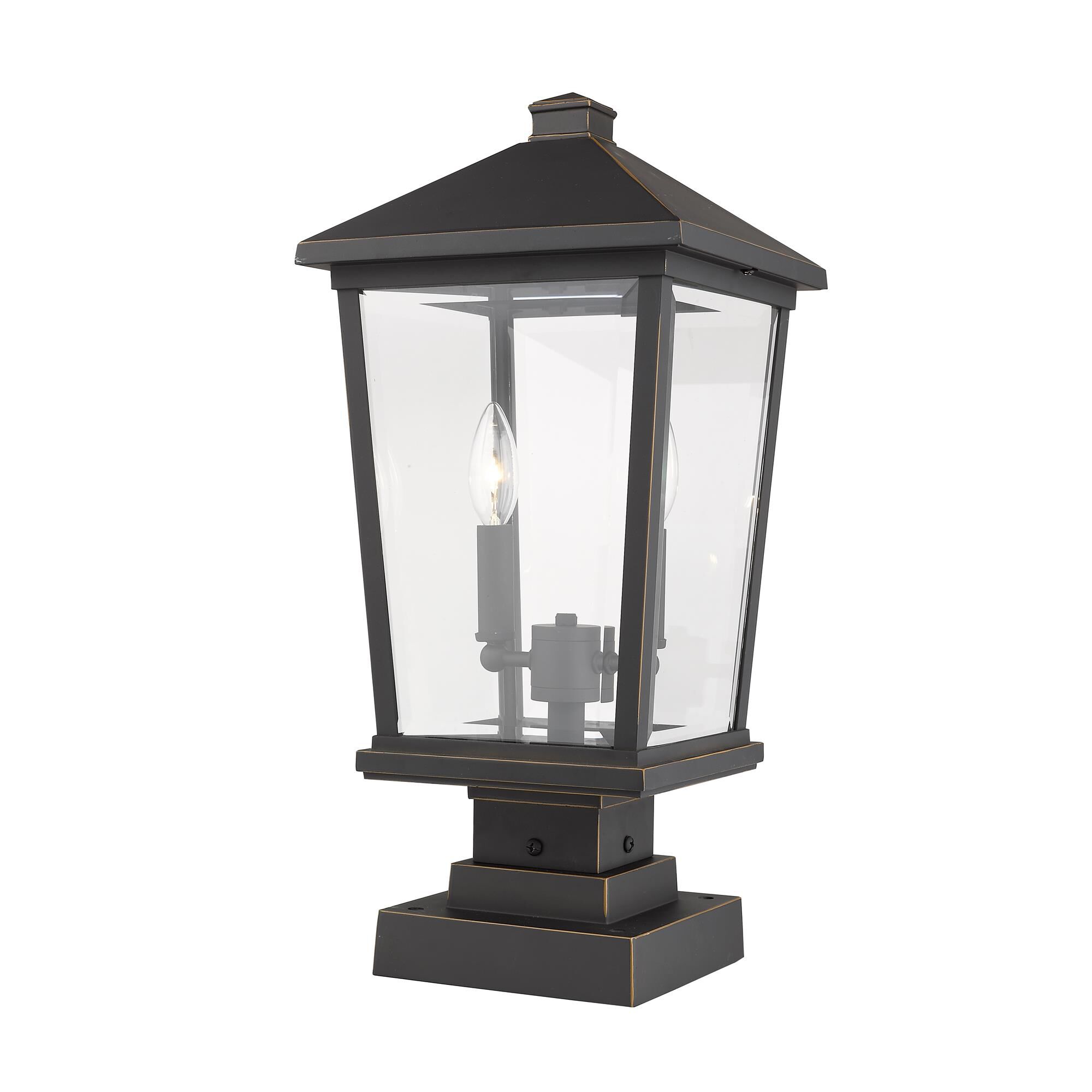Beacon 22 Inch Tall 2 Light Outdoor Pier Lamp by Z-Lite