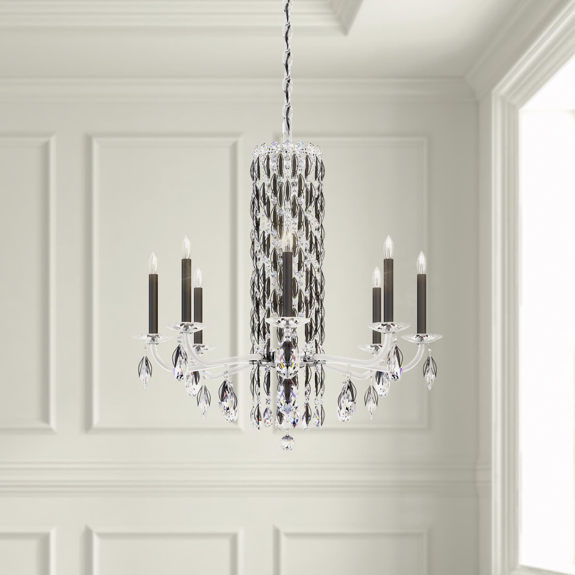 Sarella 30 Inch 8 Light Chandelier by Schonbek