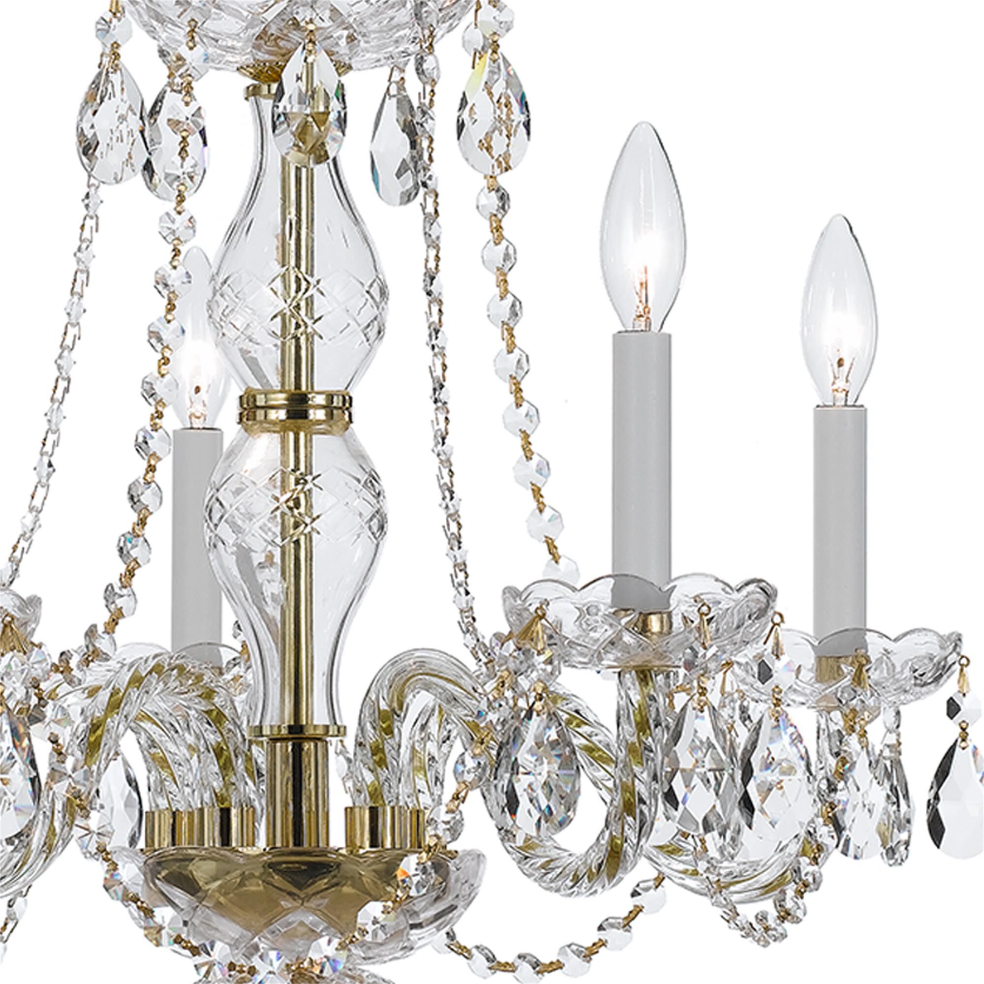 Traditional Crystal 21 Inch Chandelier,