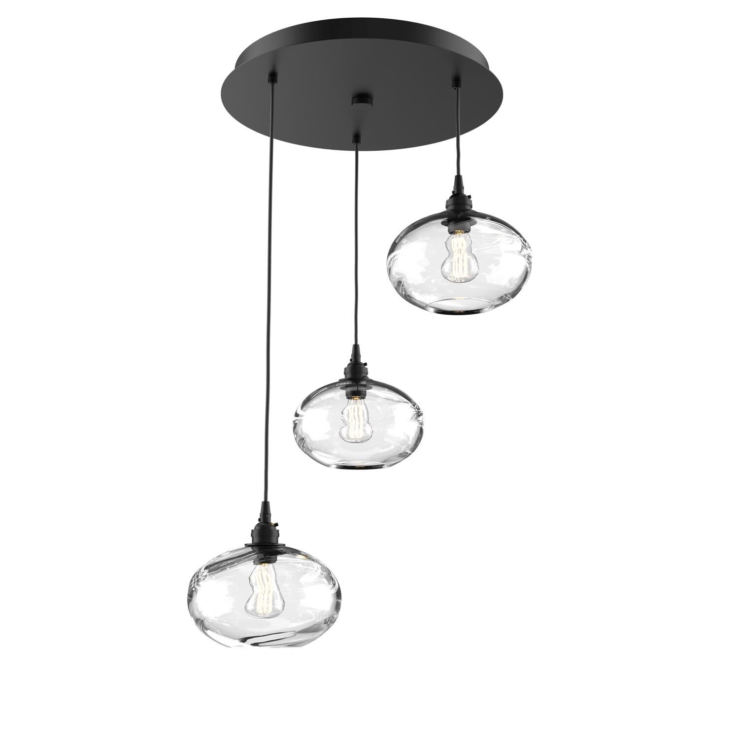 Coppa 20 Inch 3 Light Multi Light Pendant by Hammerton Studio