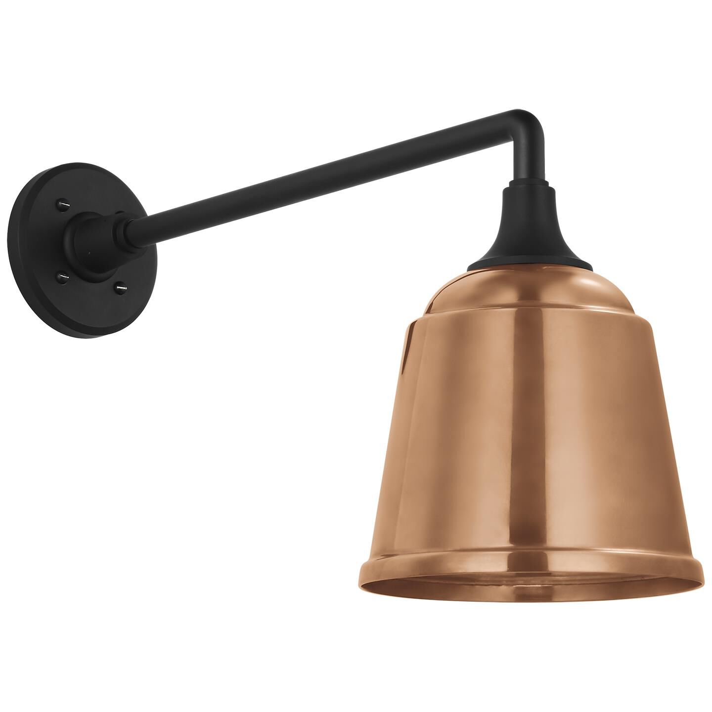 Shown in Matte Black finish and Copper shade