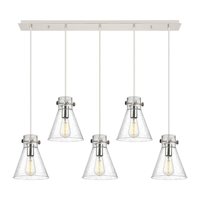 Bruno Marashlian Newton Cone 39 Inch 5 Light Linear Suspension Light by Innovations Lighting