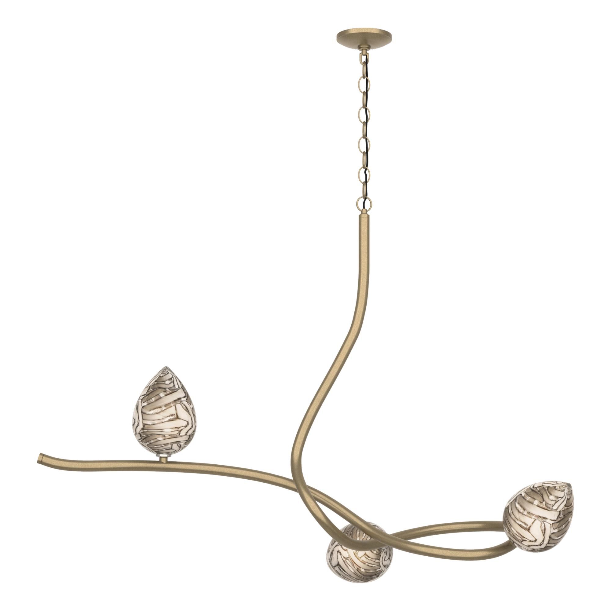 Floret 45 Inch 3 Light Linear Suspension Light by Hubbardton Forge