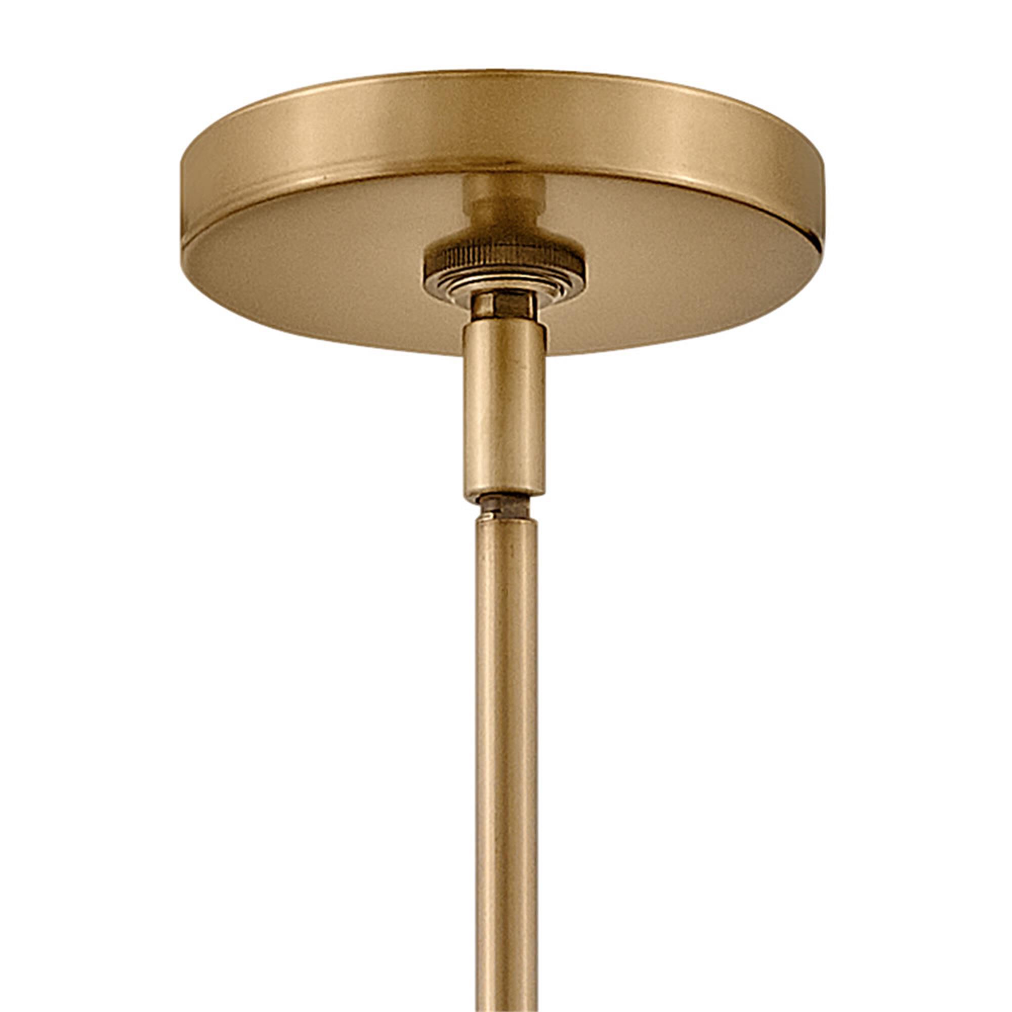 Shown in Heritage Brass finish and Etched glass