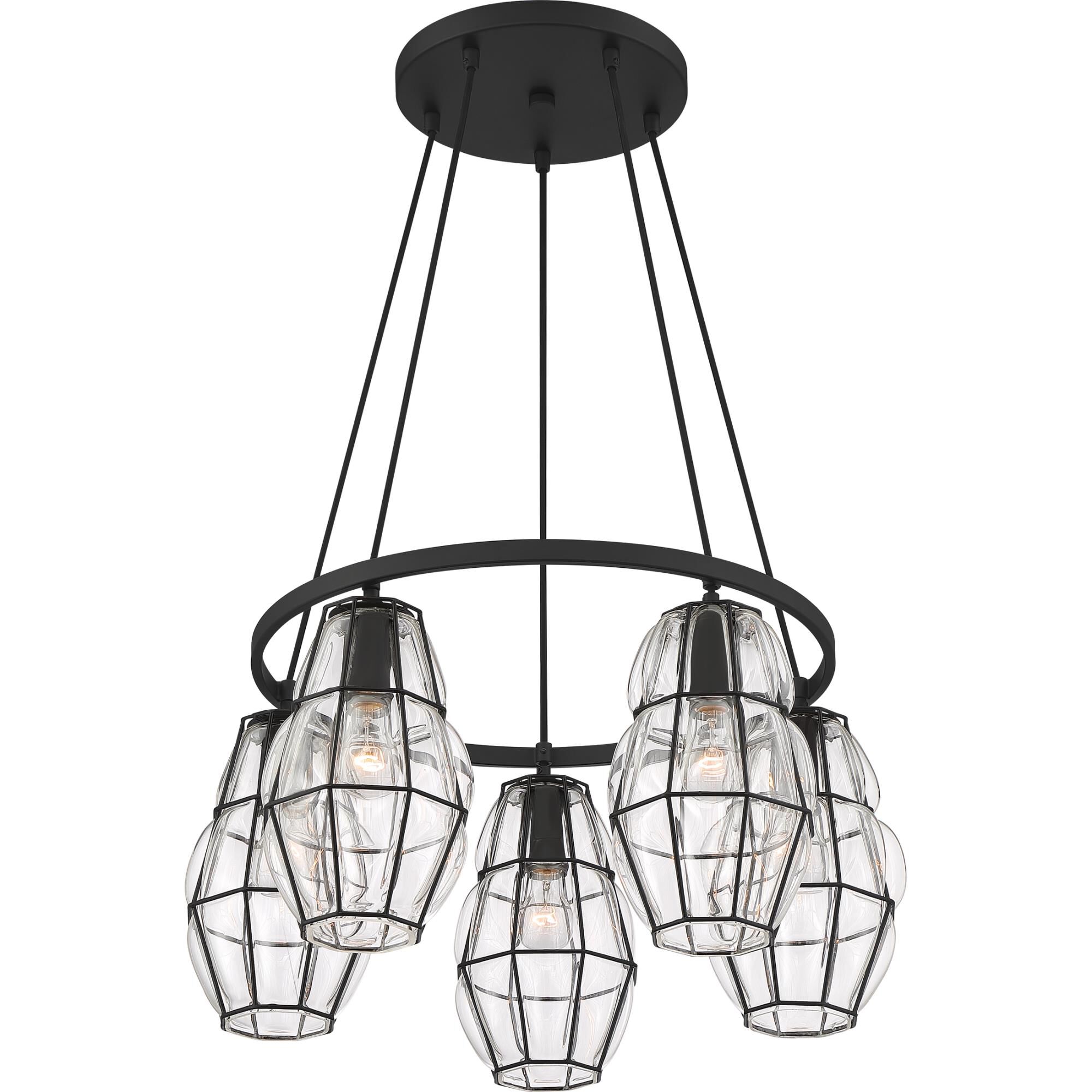 27 Inch 5 Light Chandelier by Quoizel