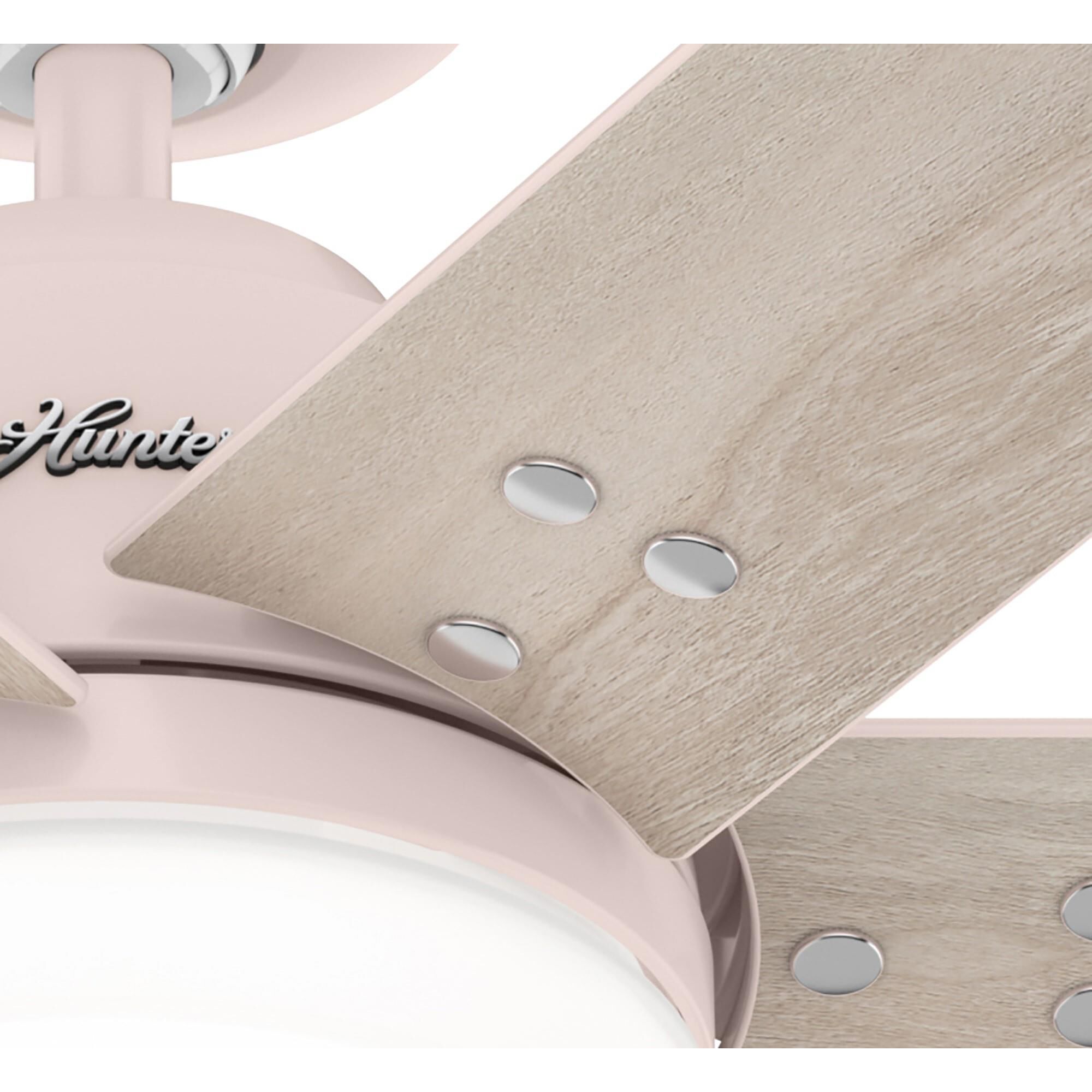 Shown in Blush Pink finish and Painted Cased White glass