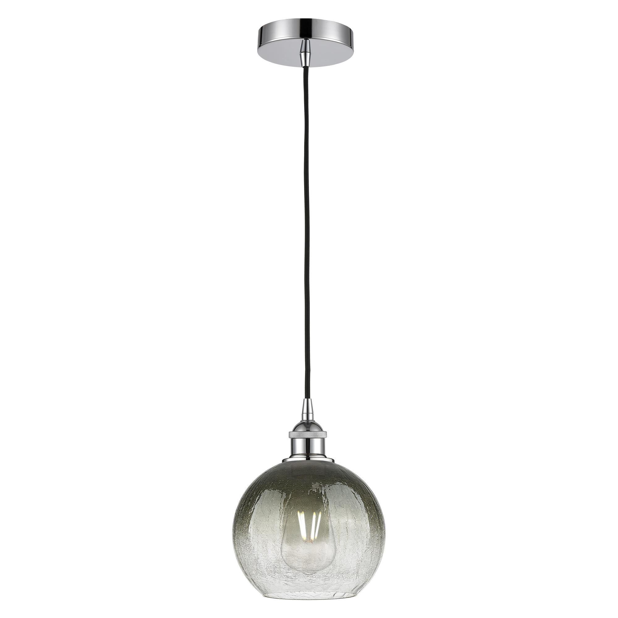Shown in Polished Chrome finish and Slate glass
