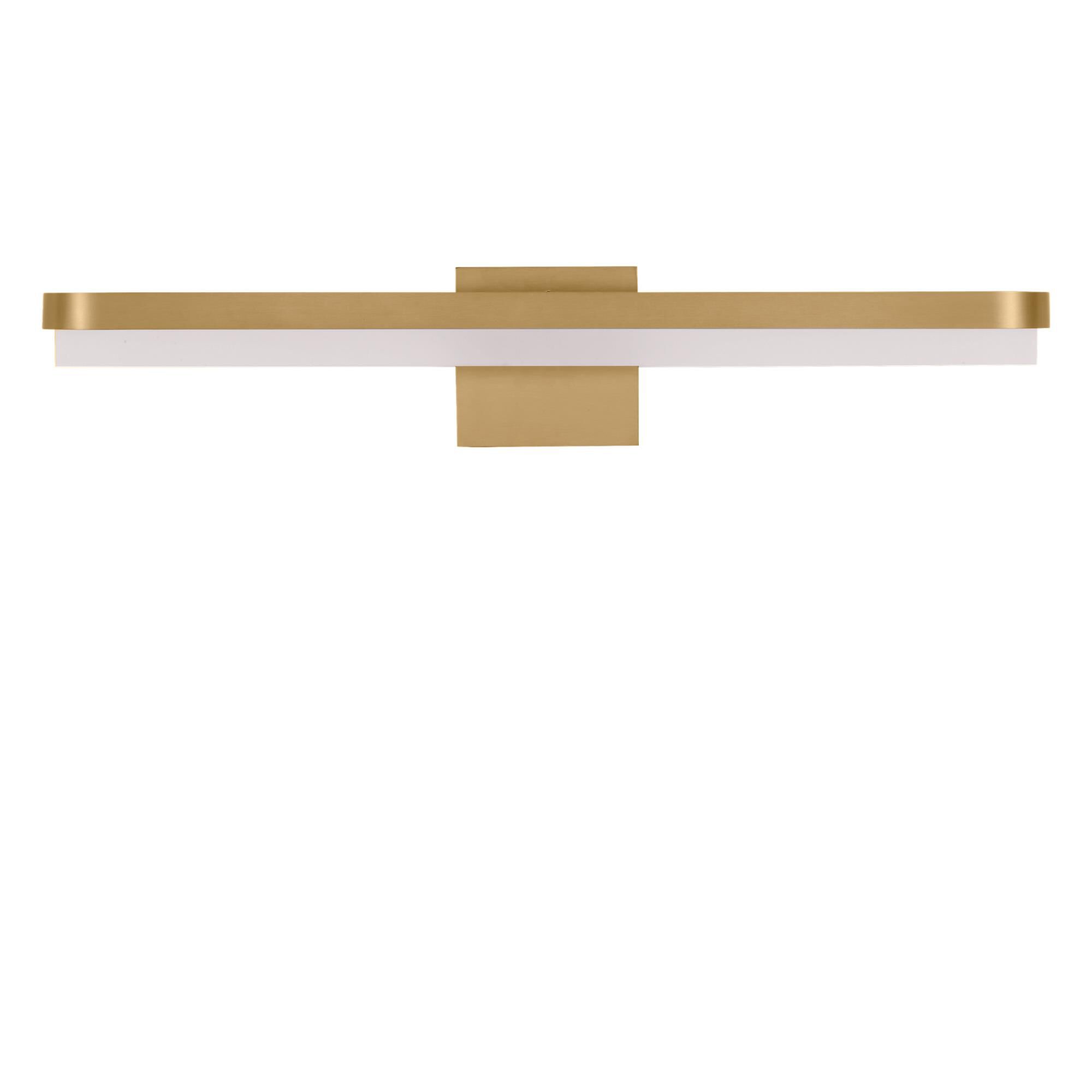 Shown in Burnished Brass finish and Matte Frosted Acrylic Panels shade