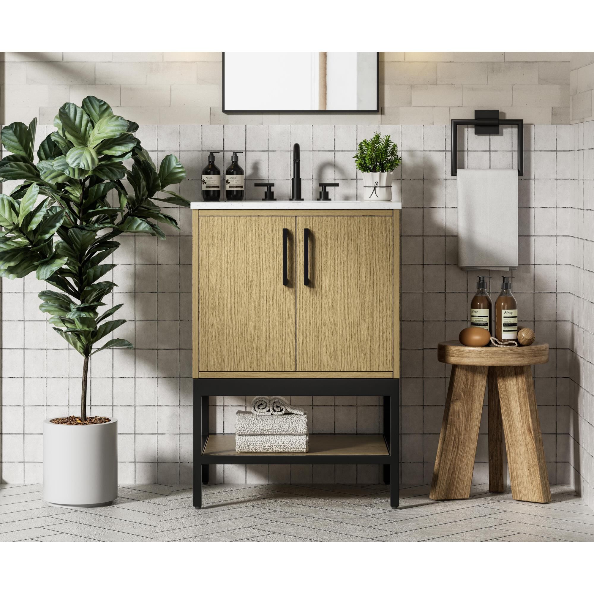 Lennox 24 Inch Bath Vanity by Elegant Dcor