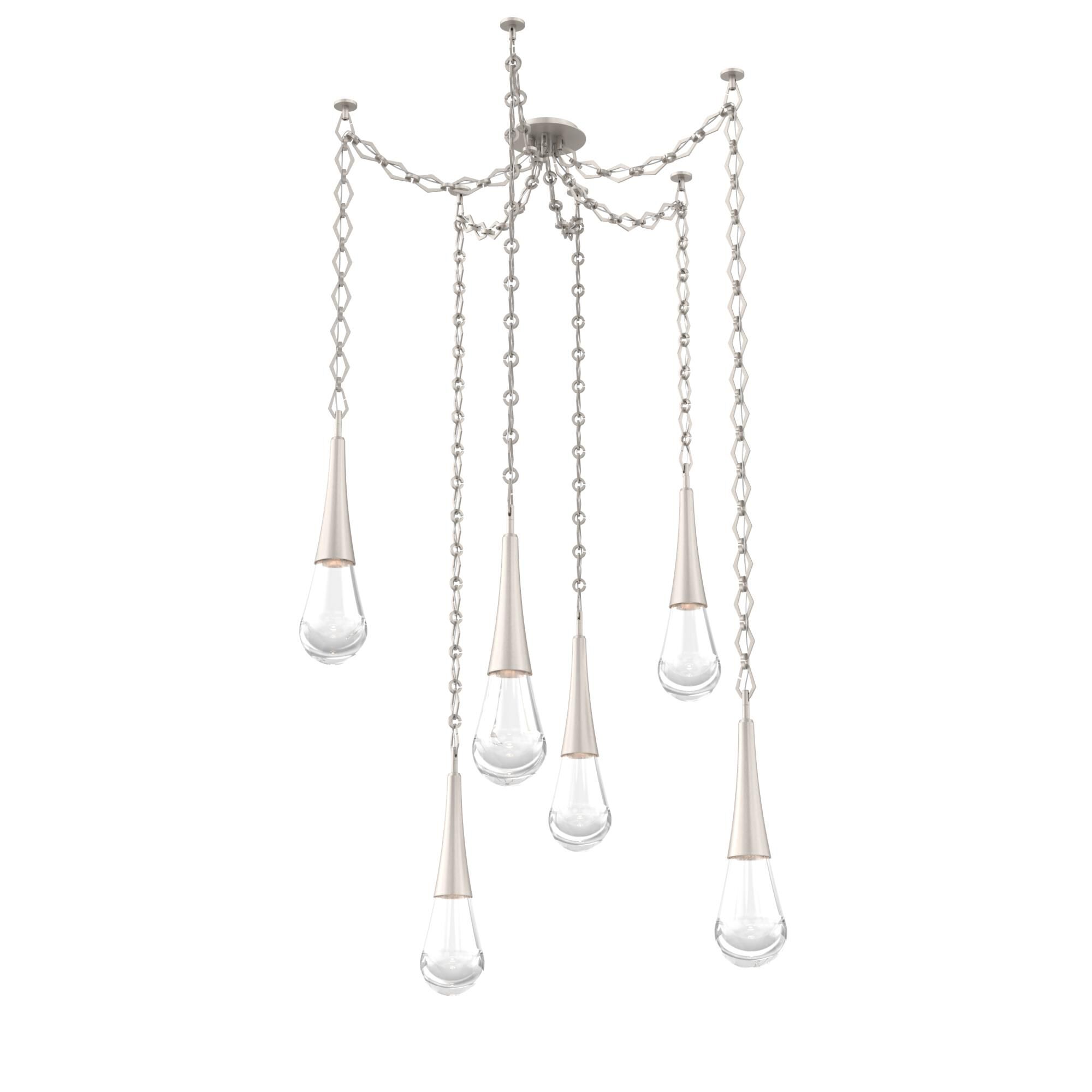 Levi Wilson Raindrop 14 Inch Multi Pendant Light by Hammerton Studio