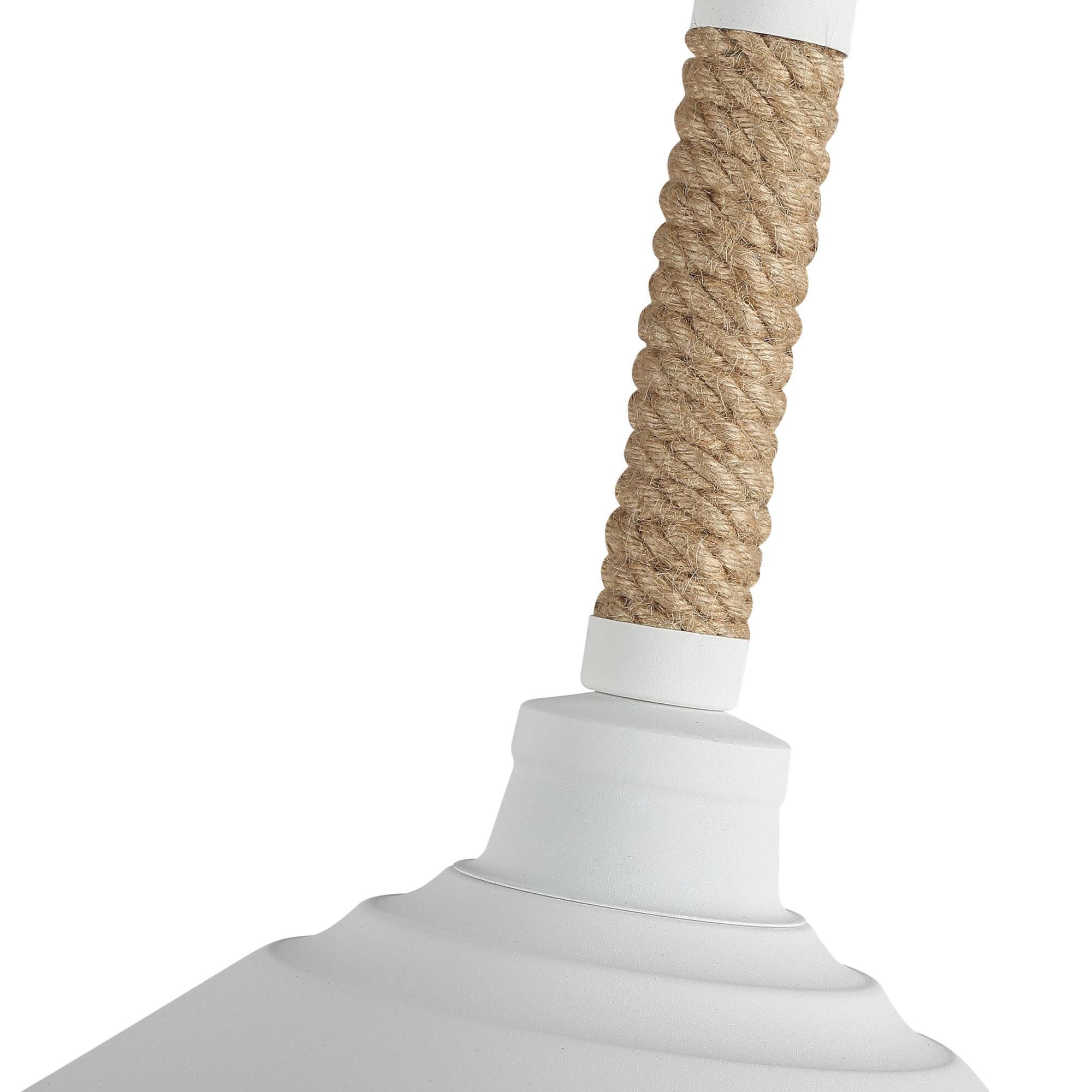 Shown in Natural White finish and Natural White shade