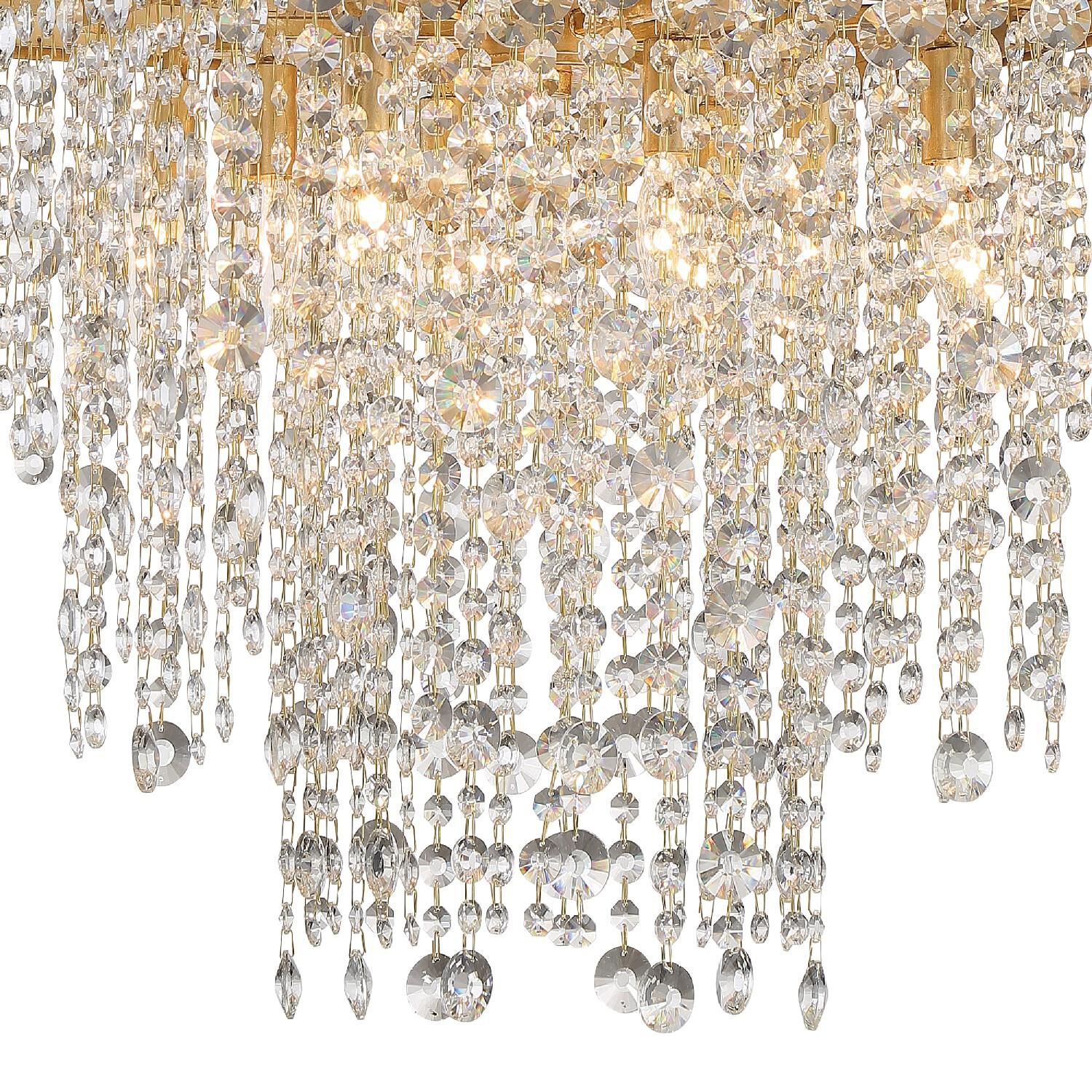 Winham 22 Inch 8 Light Mini Chandelier by Crystorama