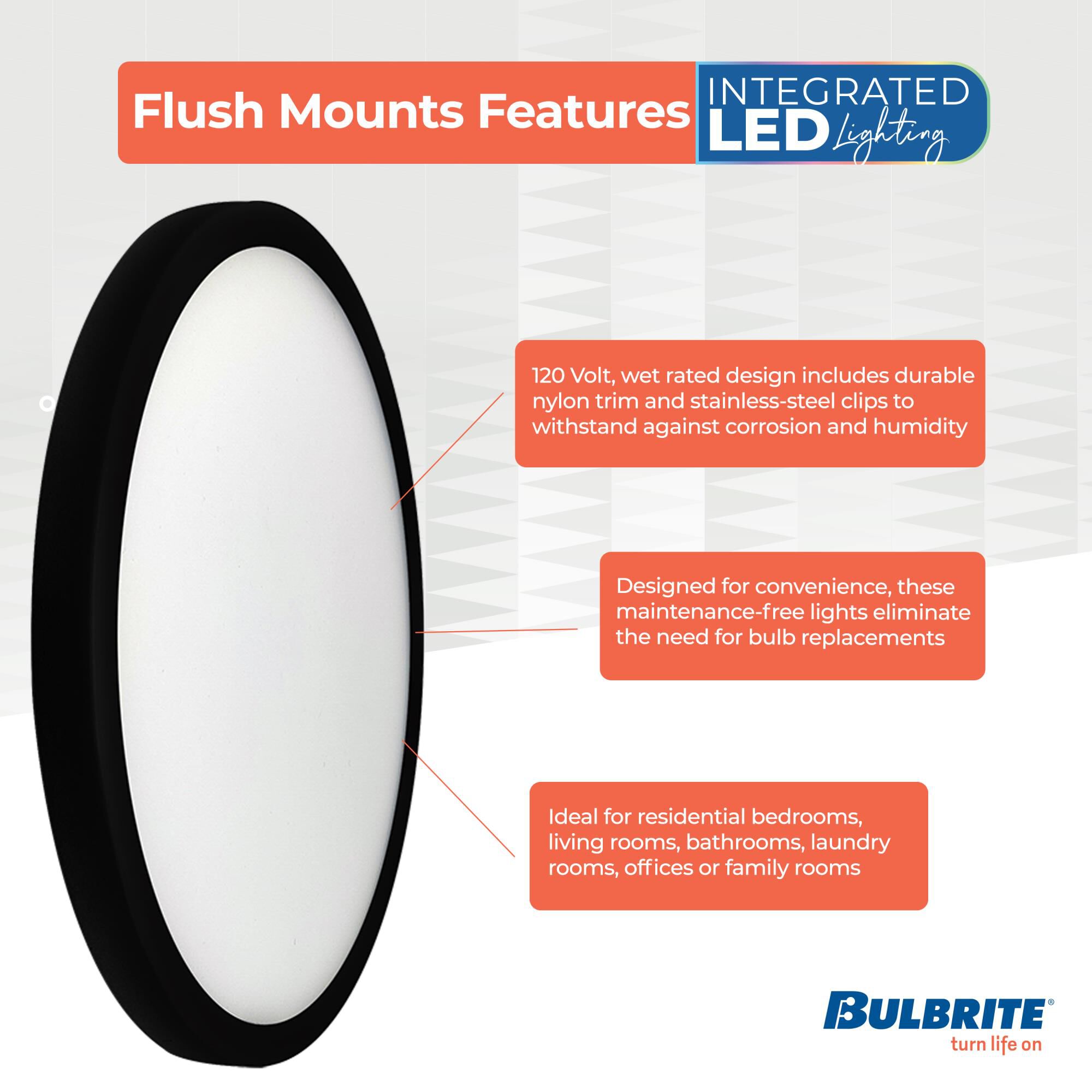 9 Inch Flush Mount by Bulbrite