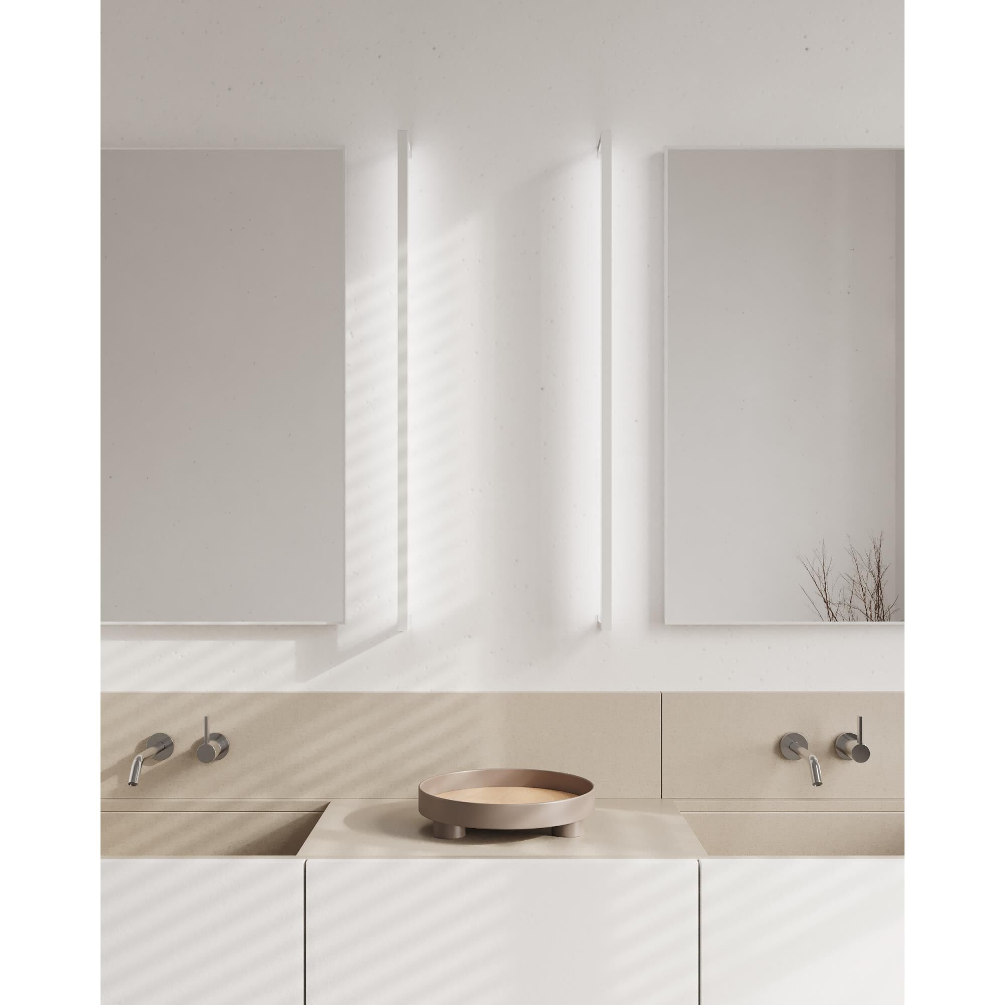 Shown in Satin White finish