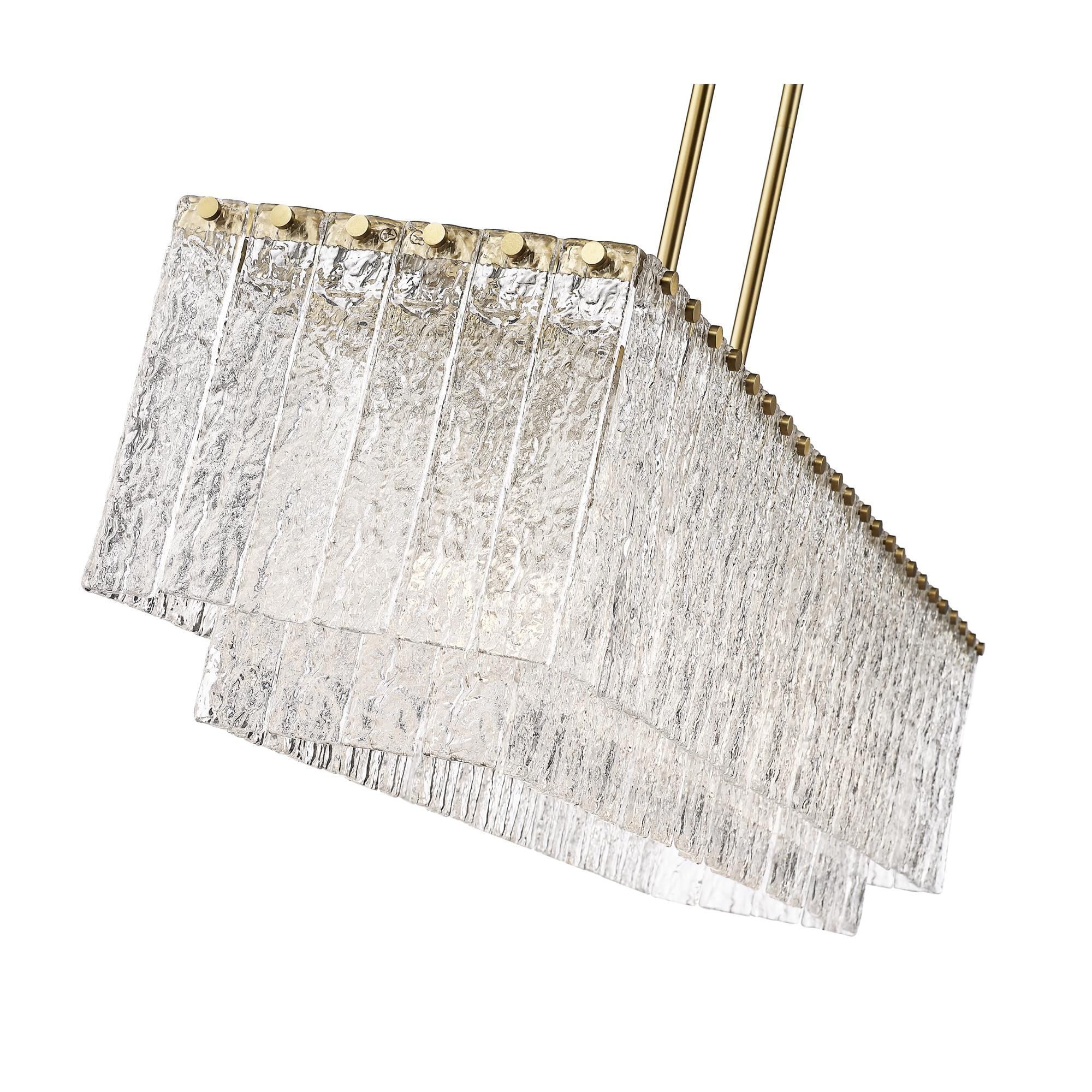 Glacier 42 Inch 5 Light Linear Suspension Light by Z-Lite