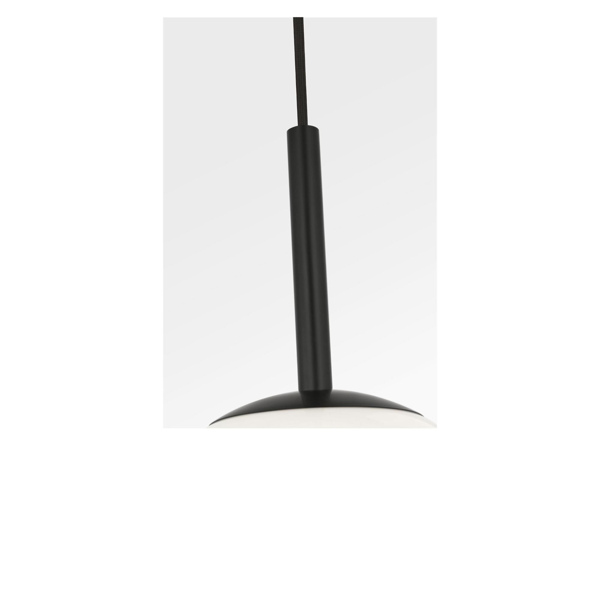 Shown in Midnight Black finish and Clear White glass