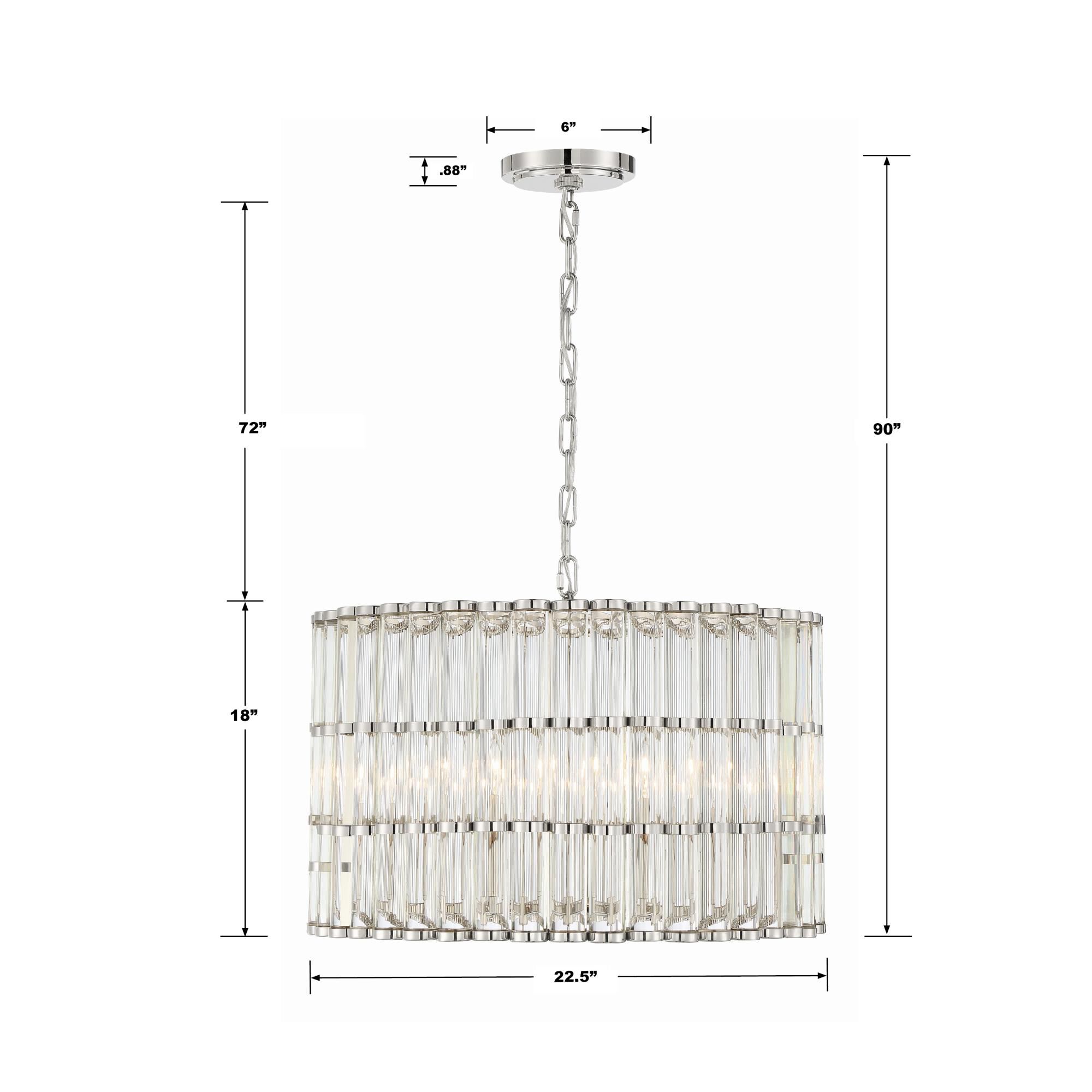 Libby Langdon Elliot 22 Inch 6 Light Chandelier by Crystorama