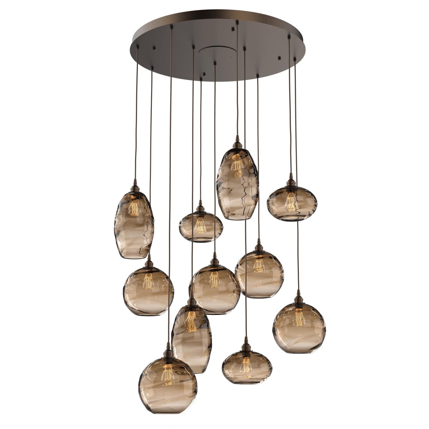 Misto 36 Inch 11 Light Multi Light Pendant by Hammerton Studio
