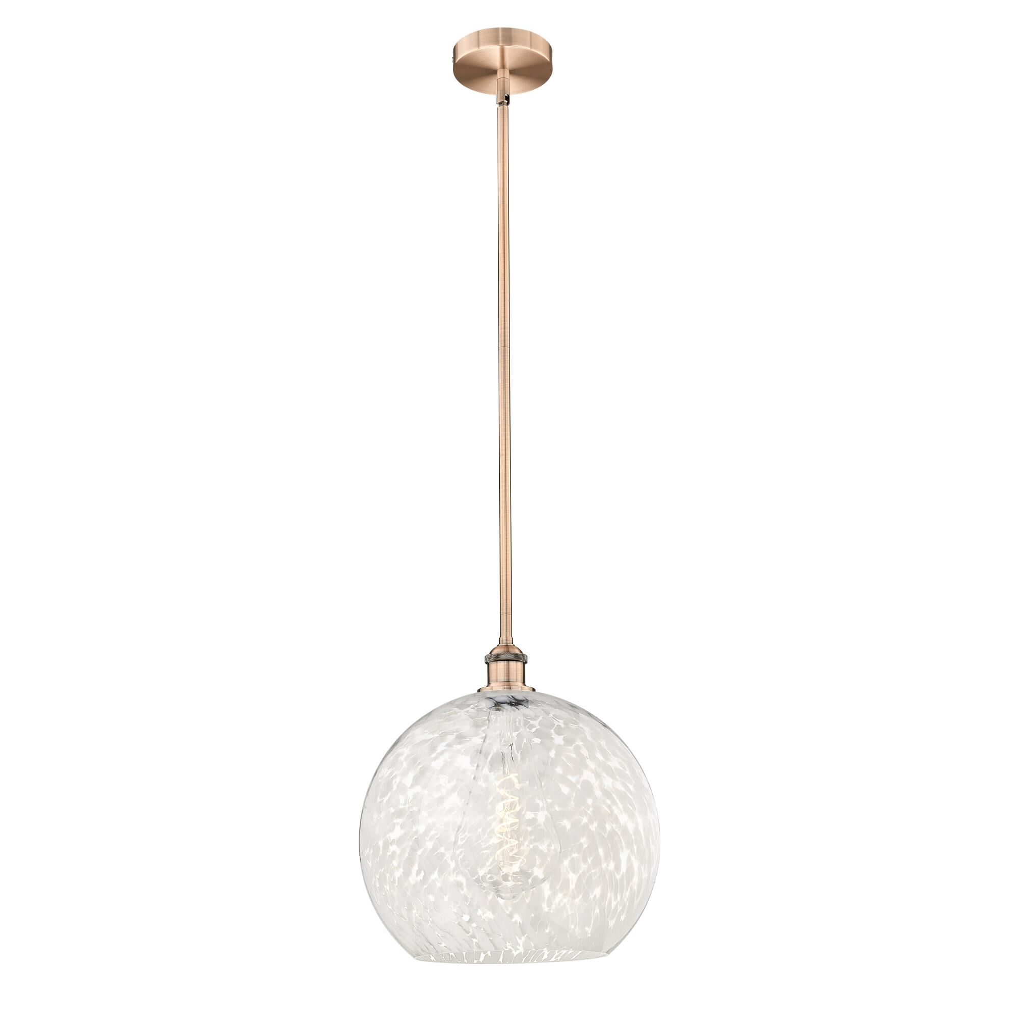 Bruno Marashlian White Mouchette 14 Inch Large Pendant by Innovations Lighting