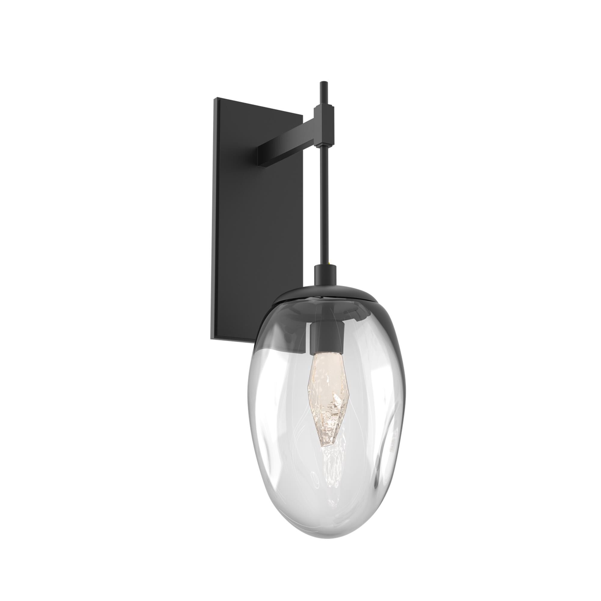 Shown in Matte Black finish and Clear Geo glass