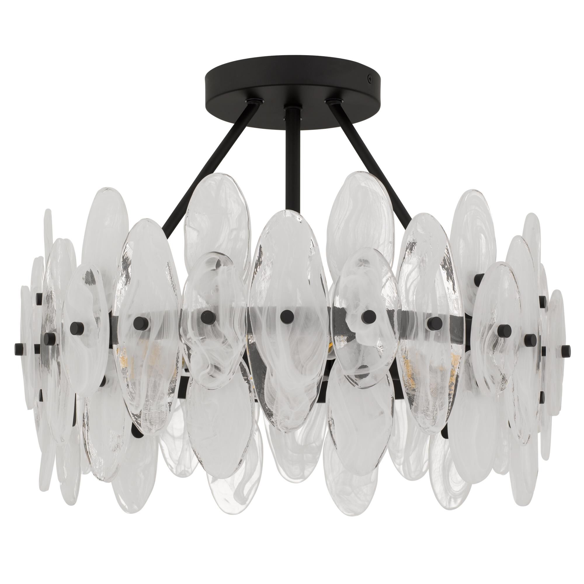 Abigail 18 Inch Semi Flush Mount by Quoizel