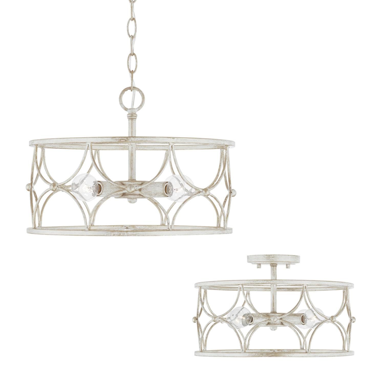 Ricci 15 Inch 4 Light Semi Flush Mount by Capital Lighting Fixture Company