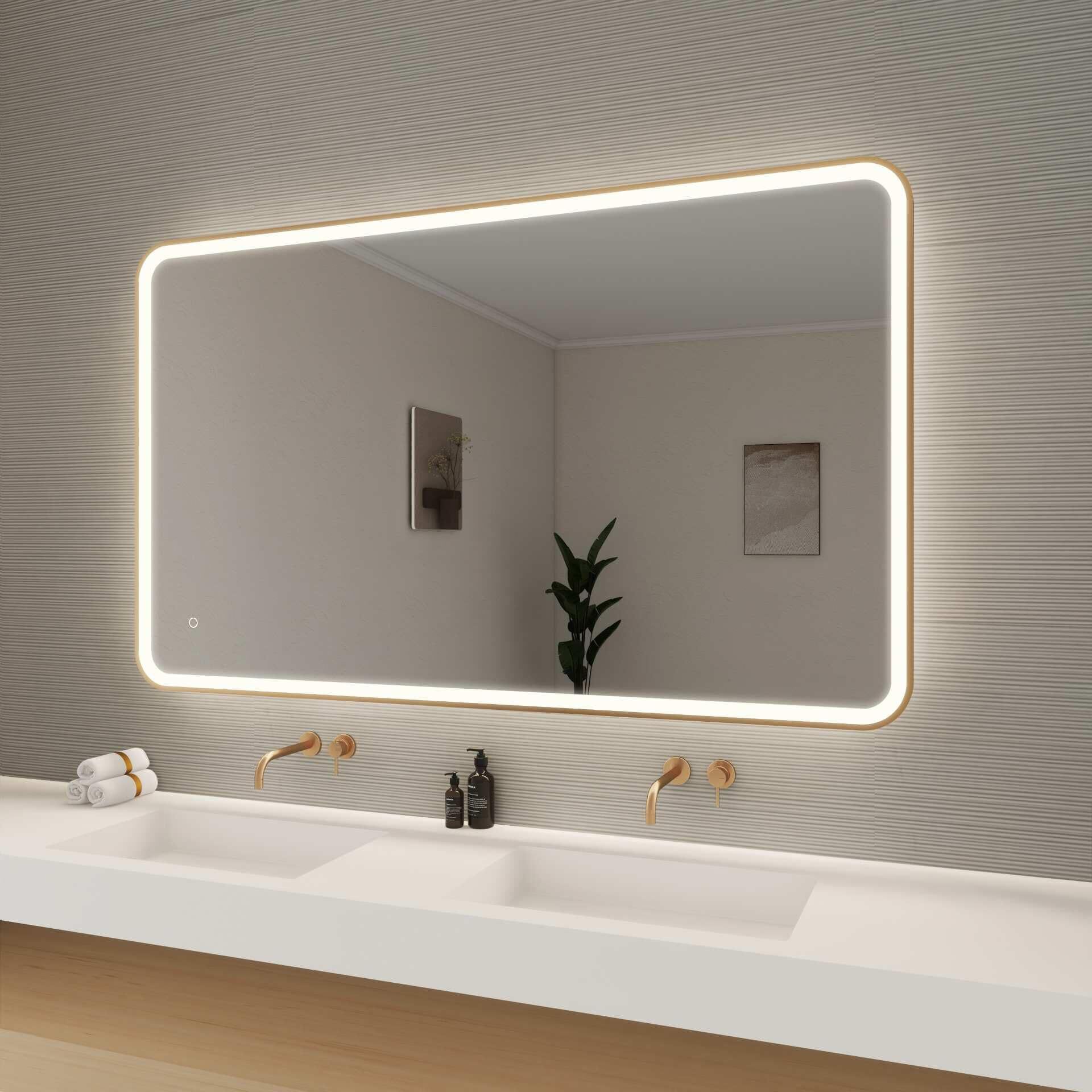 Harmoni 60 Inch Round LED Lighted Mirror by Elegant Decor
