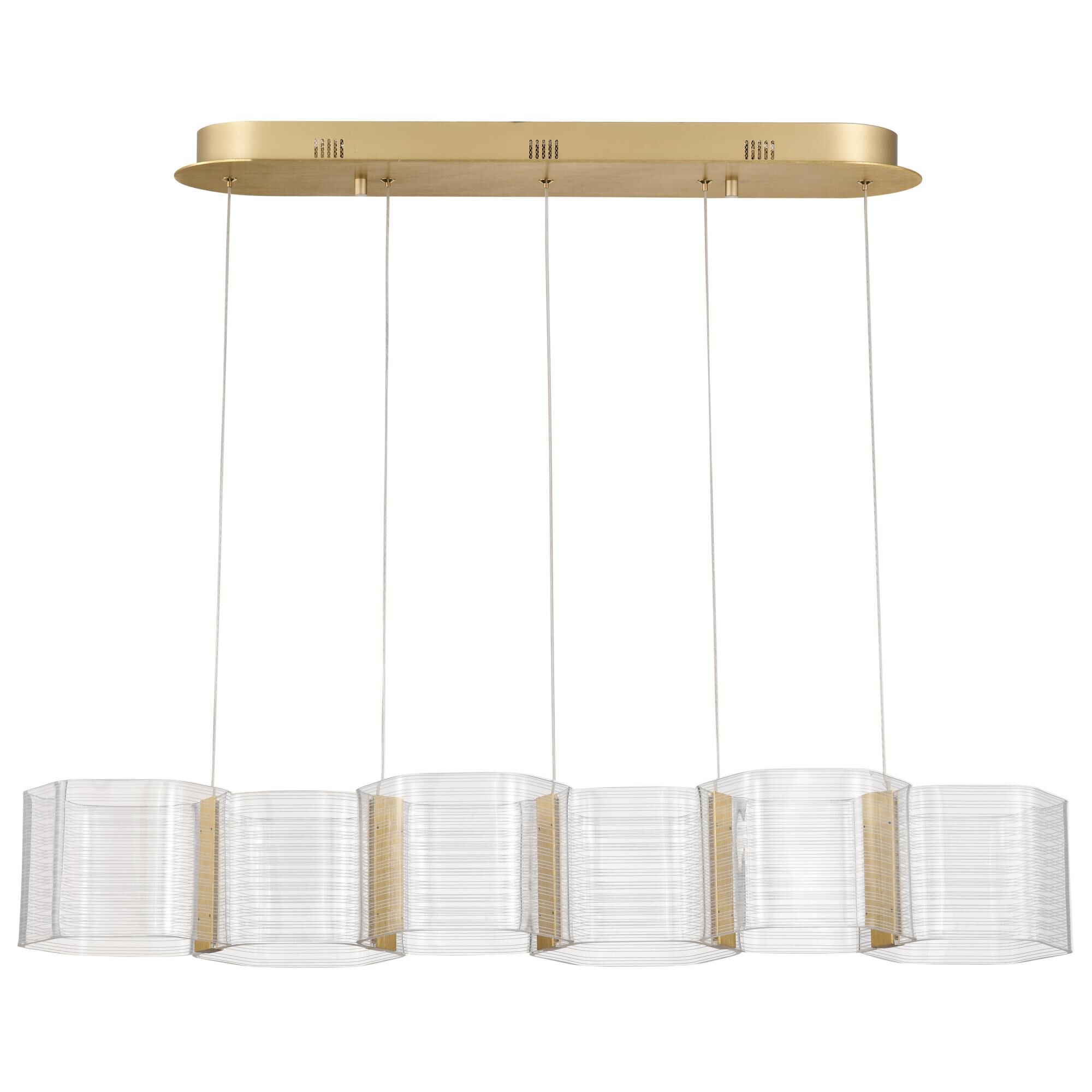 Kenzo 37 Inch Linear Suspension Light by Nuvo Lighting