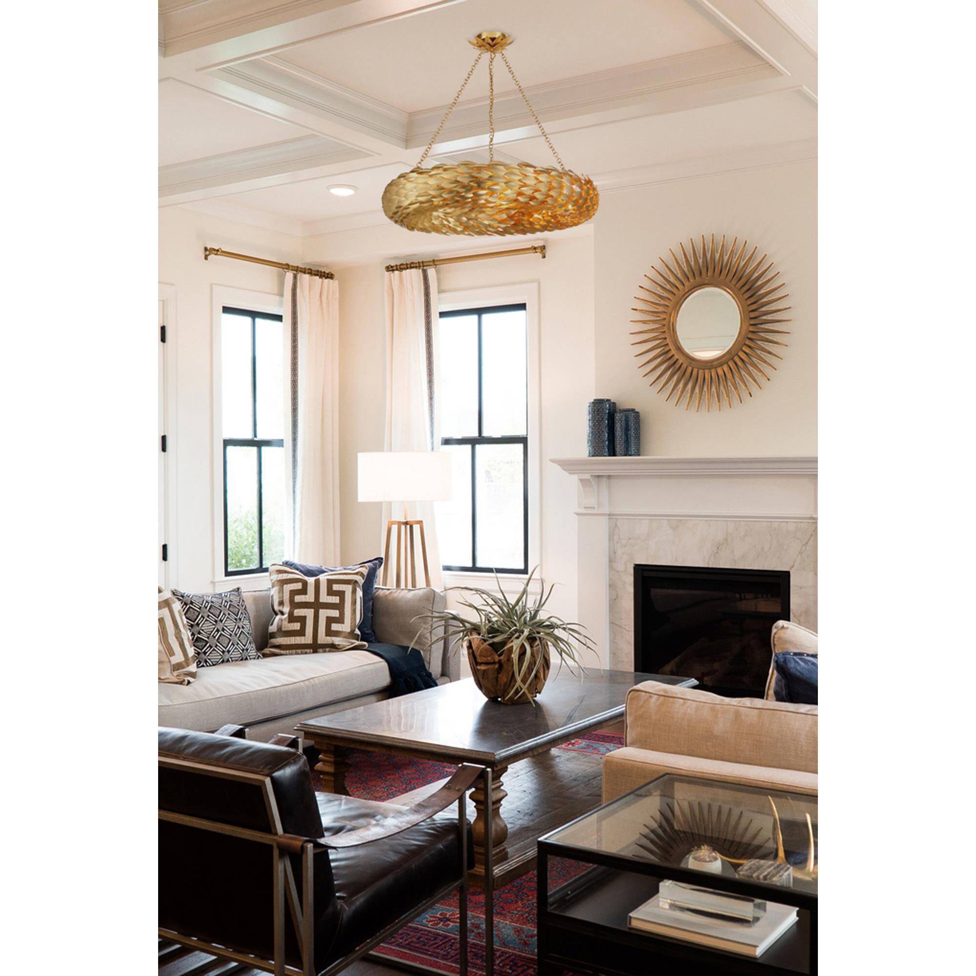 Shown in Antique Gold finish