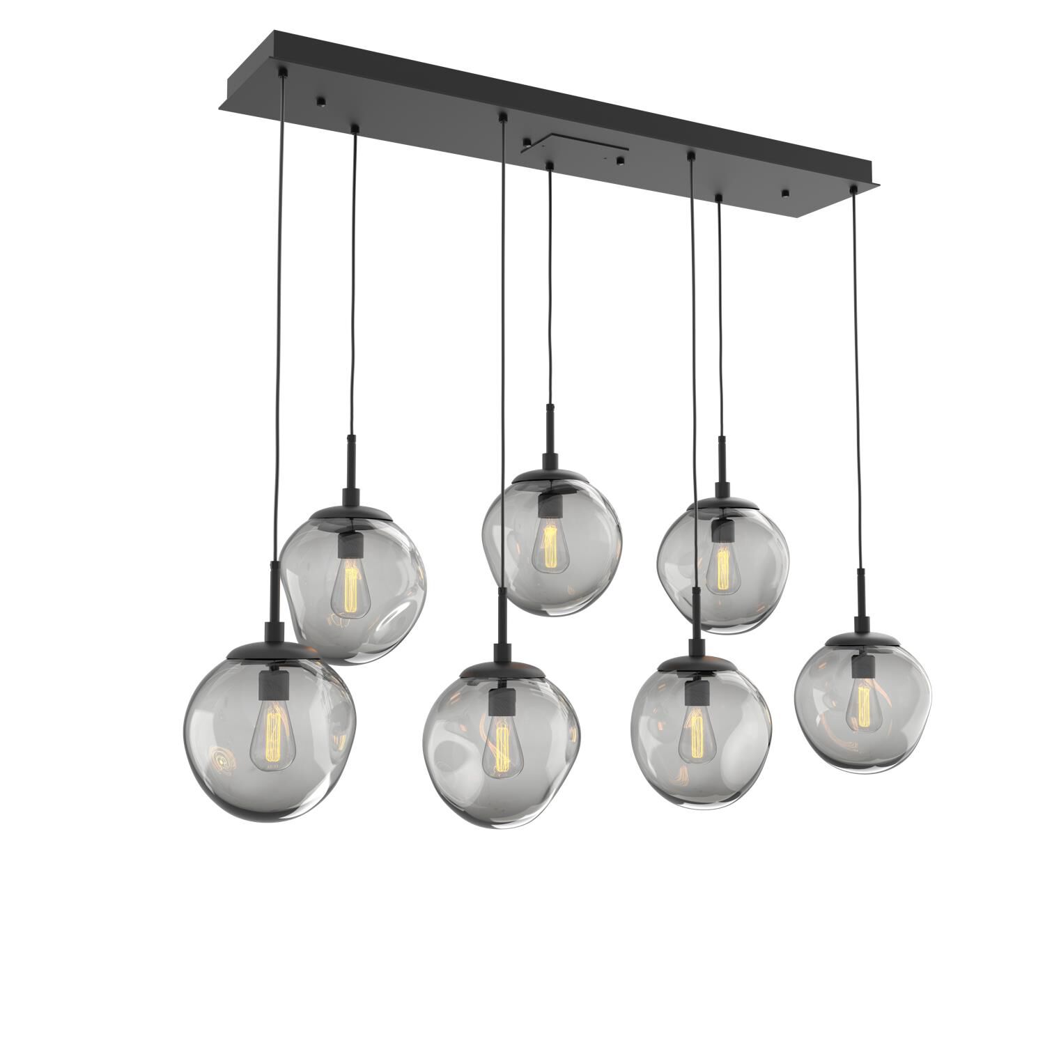 Levi Wilson Nebula 50 Inch 7 Light Linear Suspension Light by Hammerton Studio