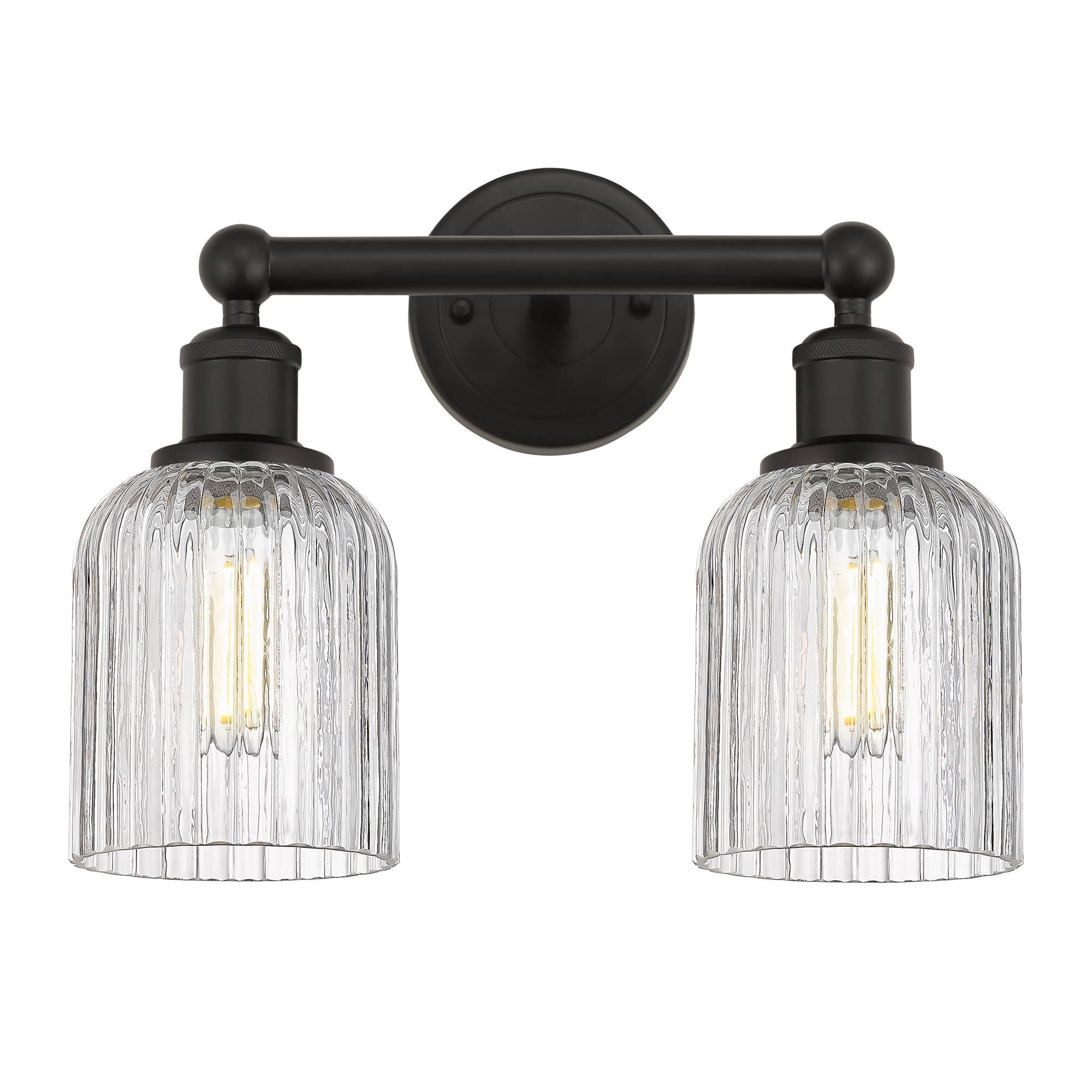 Shown in Oil Rubbed Bronze finish and Clear glass